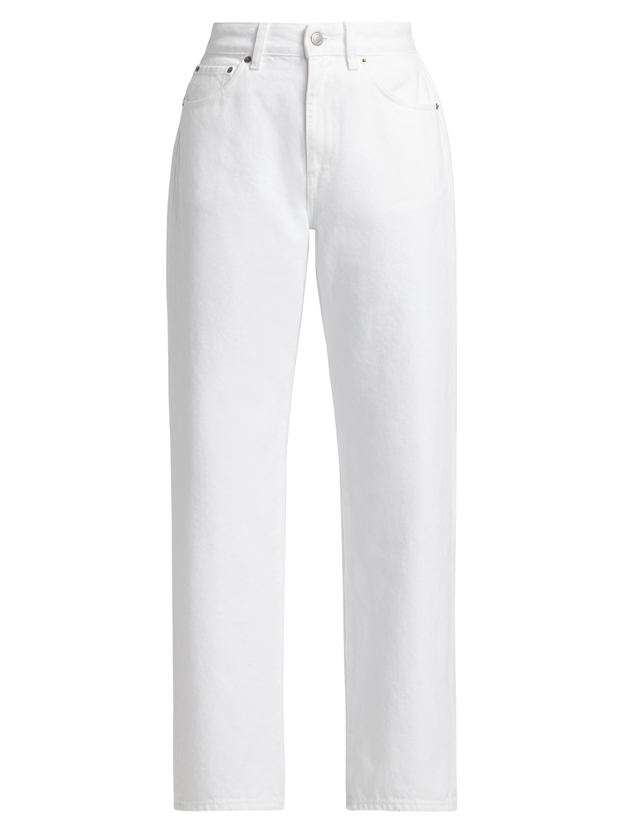 BLK DNM Women's Straight-Leg Jeans - White
