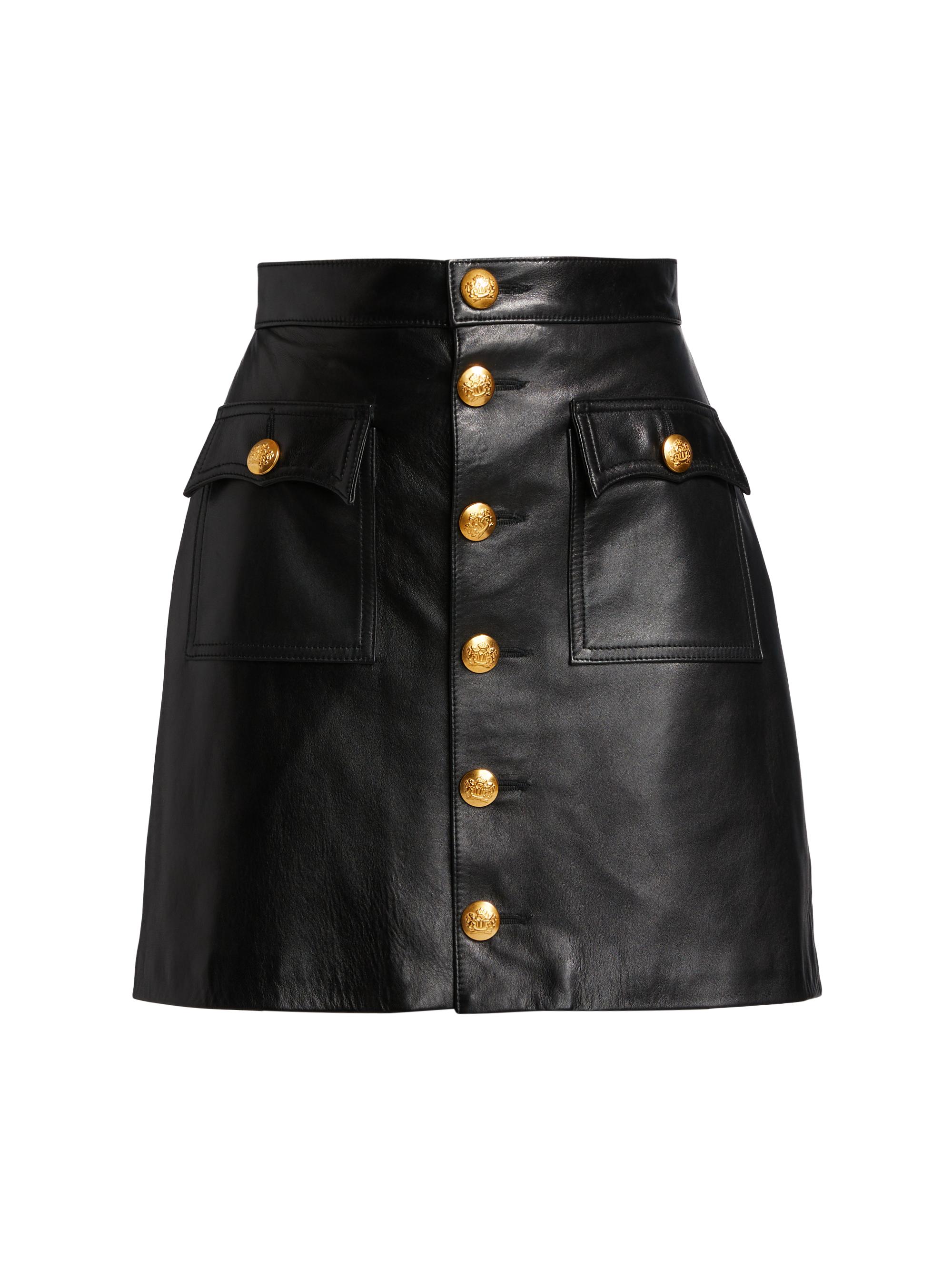 BLK DNM Women's Leather Skirt 7 - Black