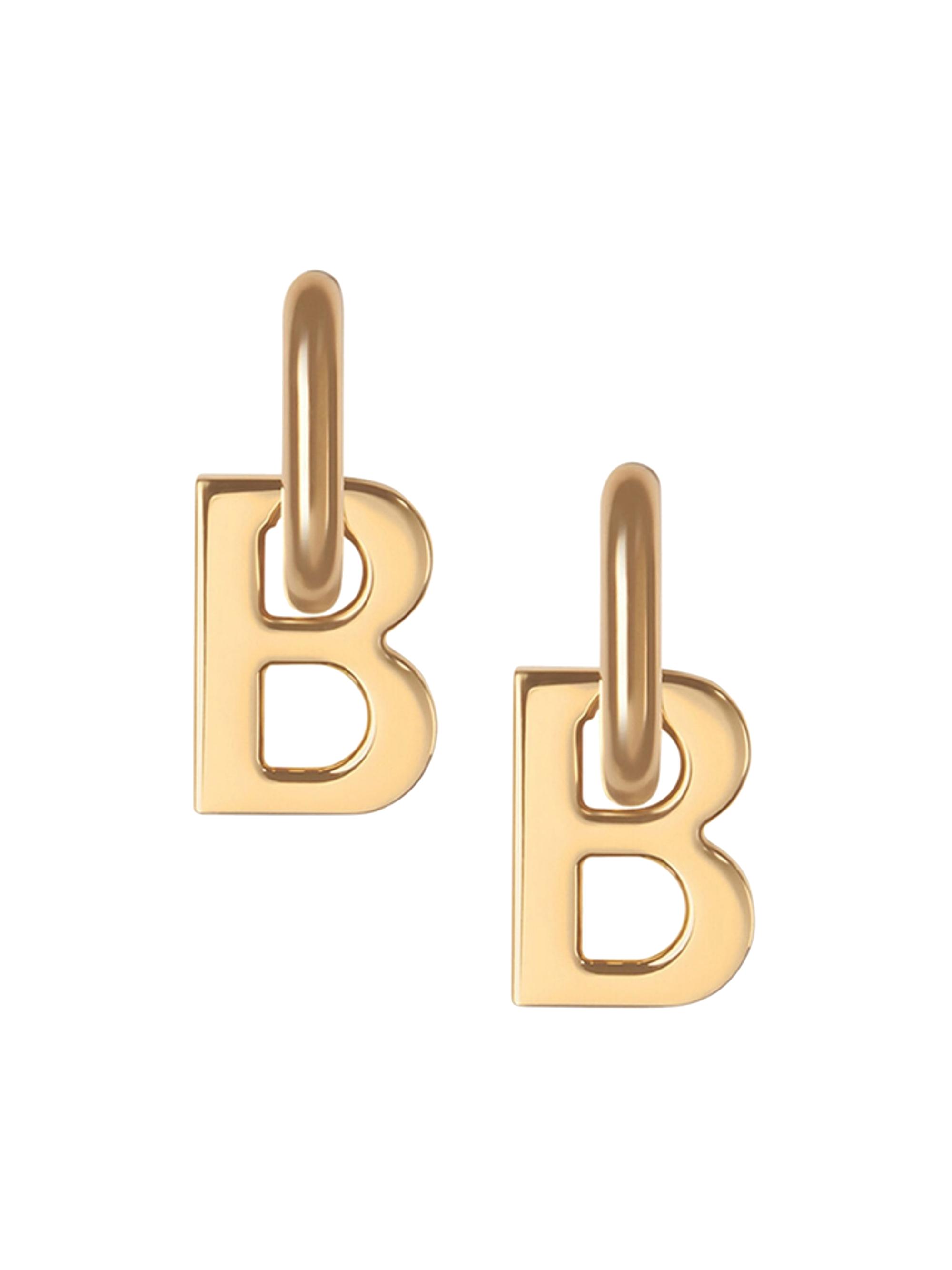 Balenciaga Women's B Chain  Earrings - Gold