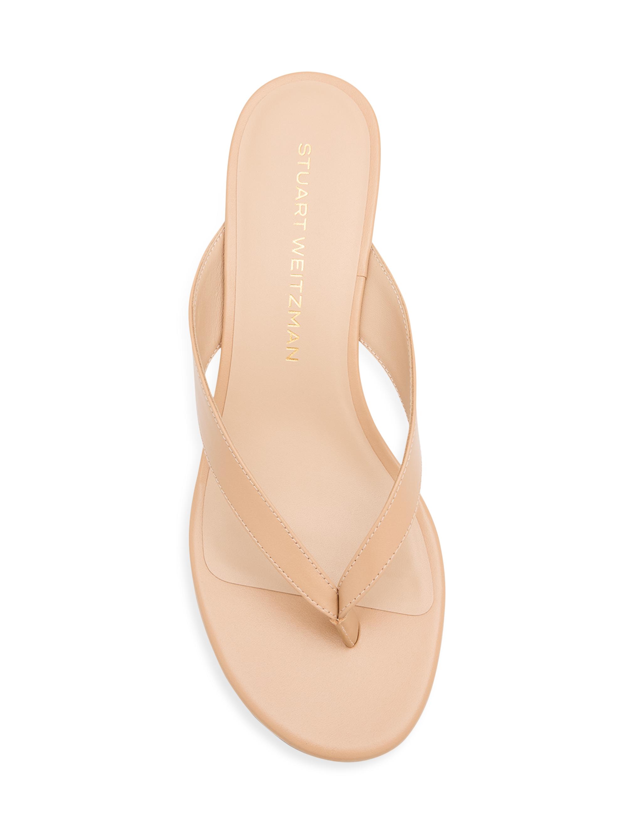 Stuart Weitzman Rio Sleek 35MM Leather Sandals Saks Fifth Avenue