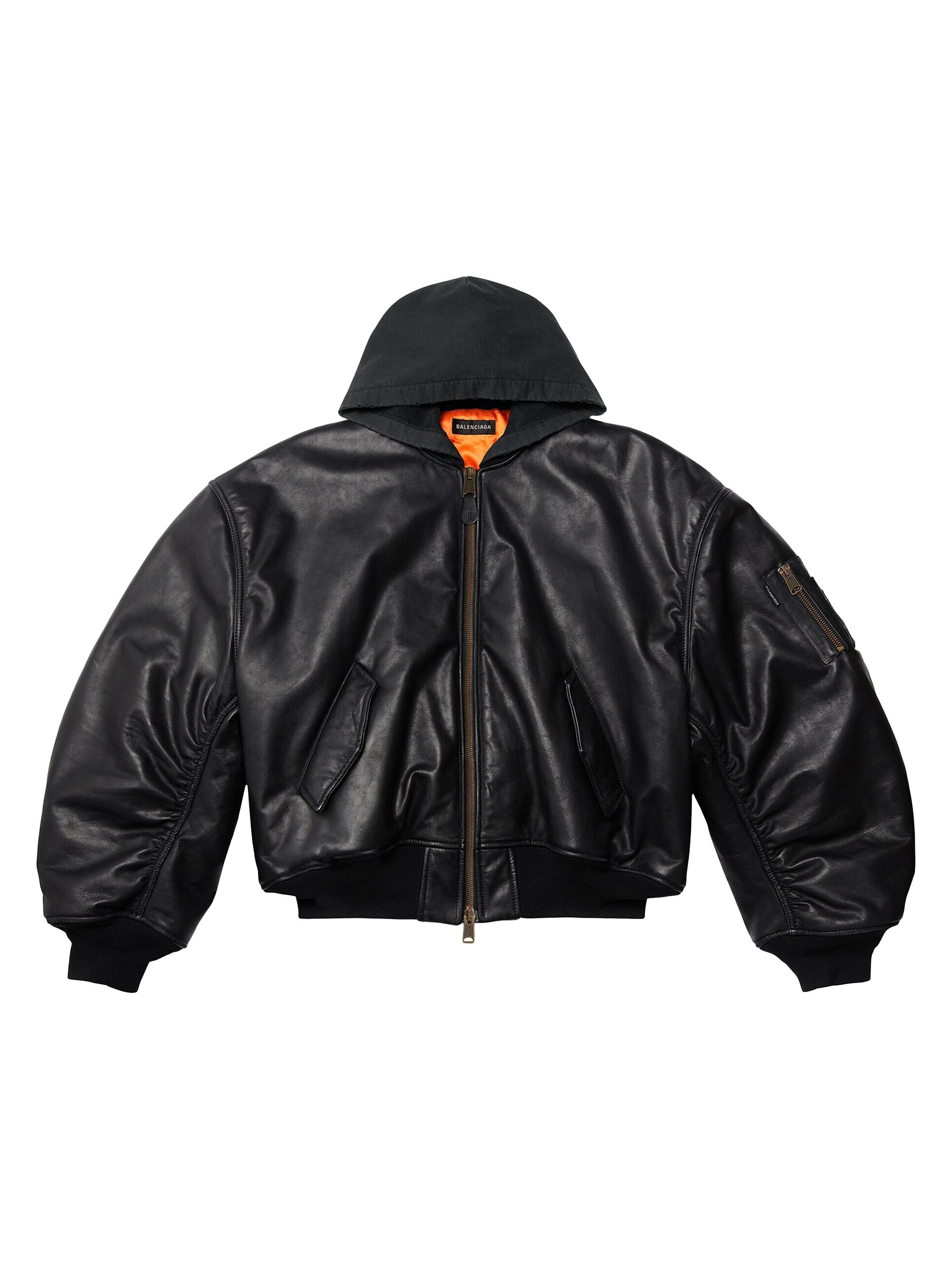 ジャケット・アウター 24aw balenciaga garderobe leather bomber Balenciaga Bomber Jacket | Saks Fifth Avenue