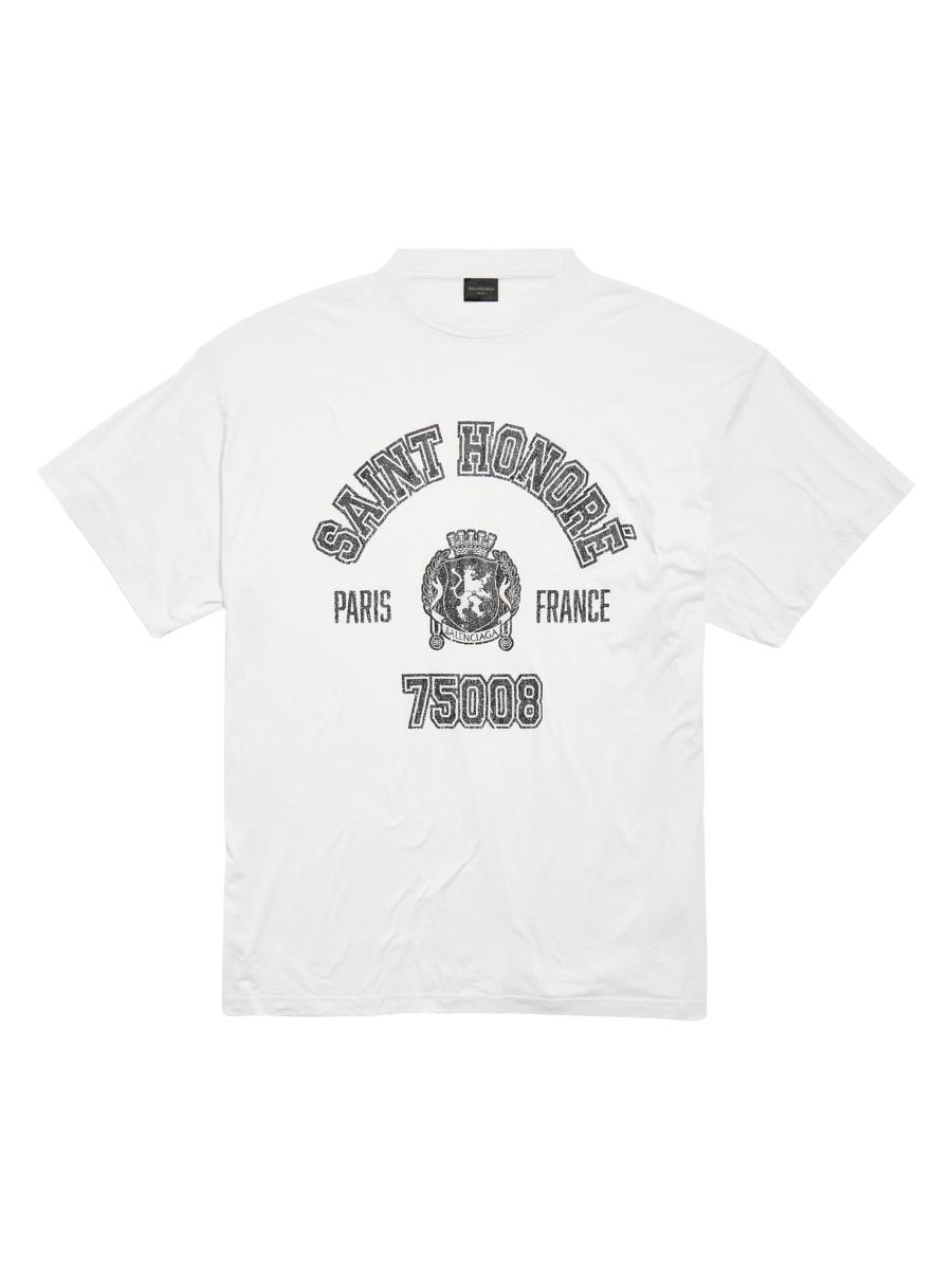 【BALENCIAGA】 Enjoy 'Paris' Tシャツ WMNS) Balenciaga I Love Paris & Balenciaga T-shirt Oversized