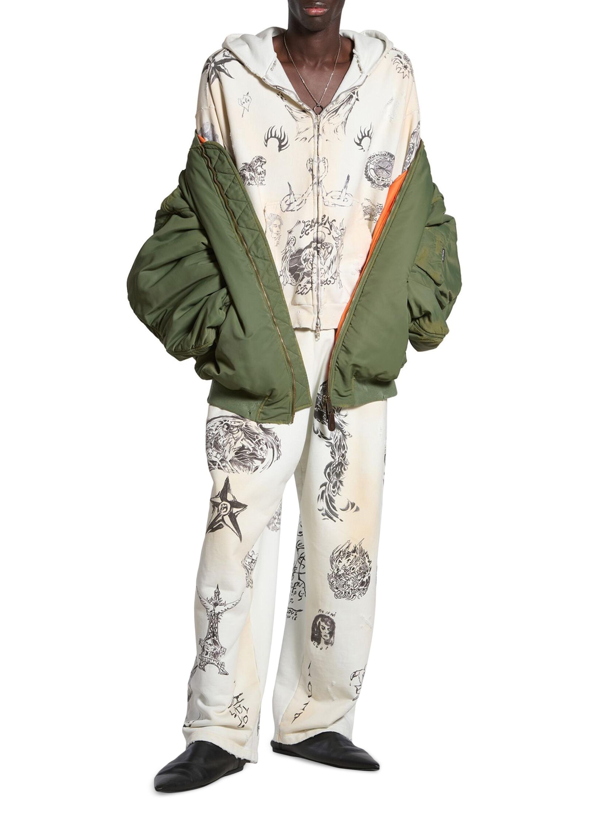 Balenciaga Off Shoulder Bomber Jacket | Saks Fifth Avenue