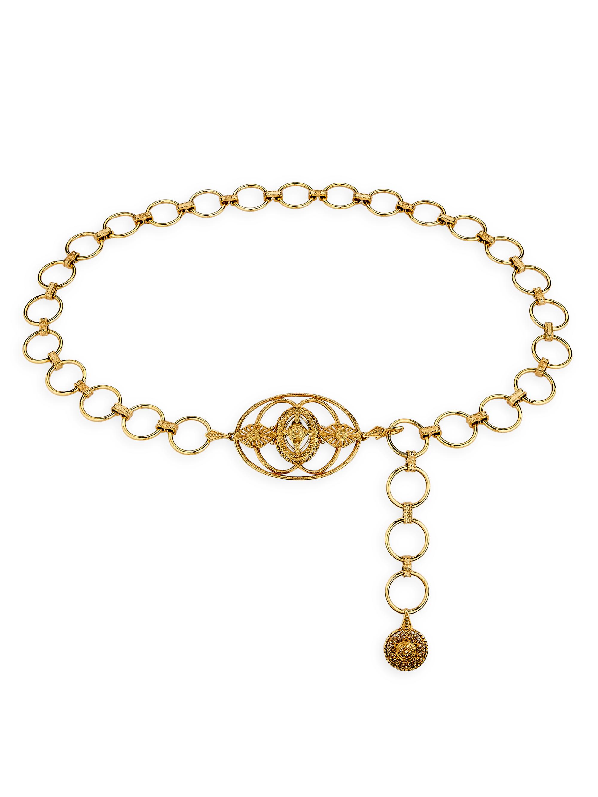 Chloé Women's Jewel Chain Belt - Vintage Gold