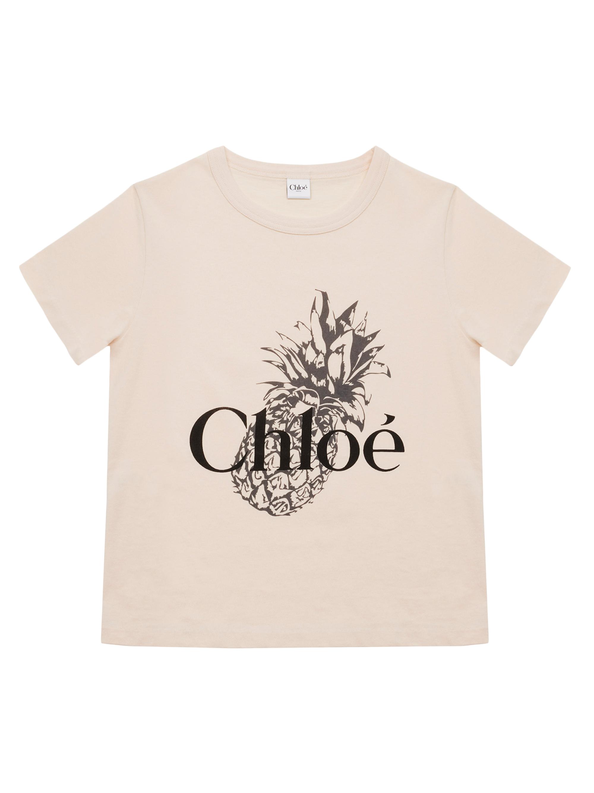 Chloé Women's Pineapple Logo T-Shirt - Tender Peach