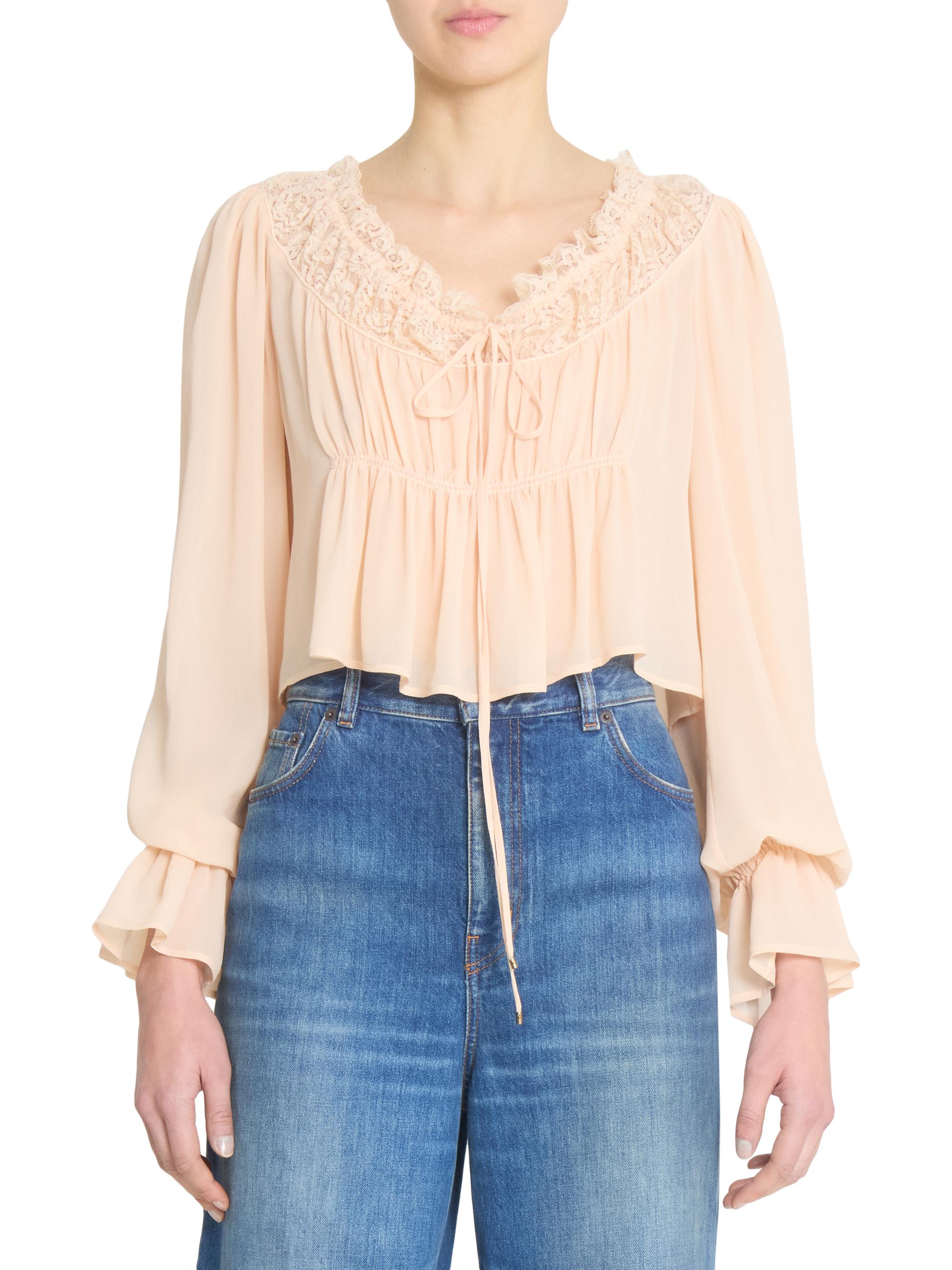 Sleek Elegance| Cropped Blouse main image 0