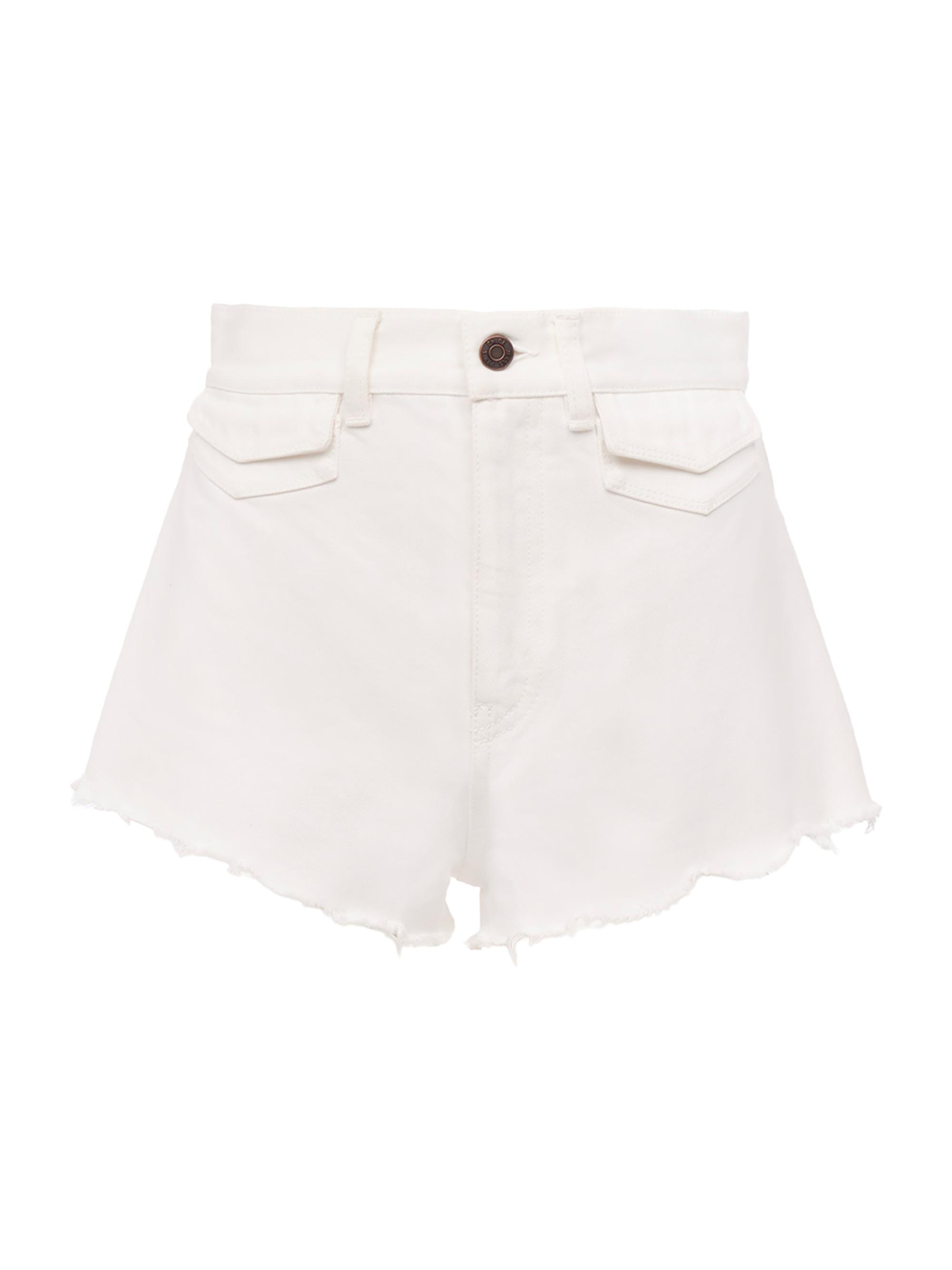 Chloé Women's Twill Cut-Off Shorts - White