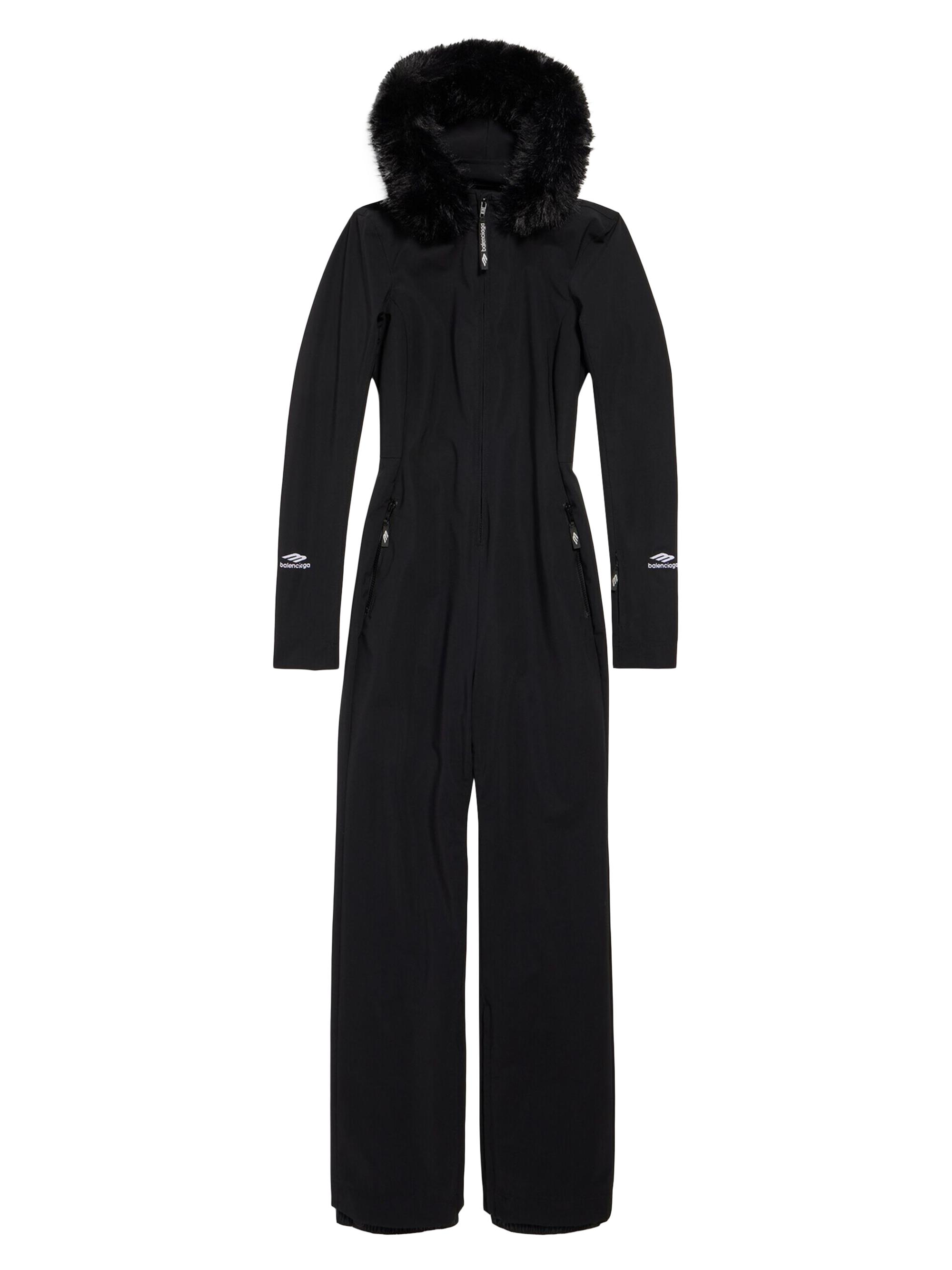 Balenciaga Women's Ski Fitted Jumpsuit - Black