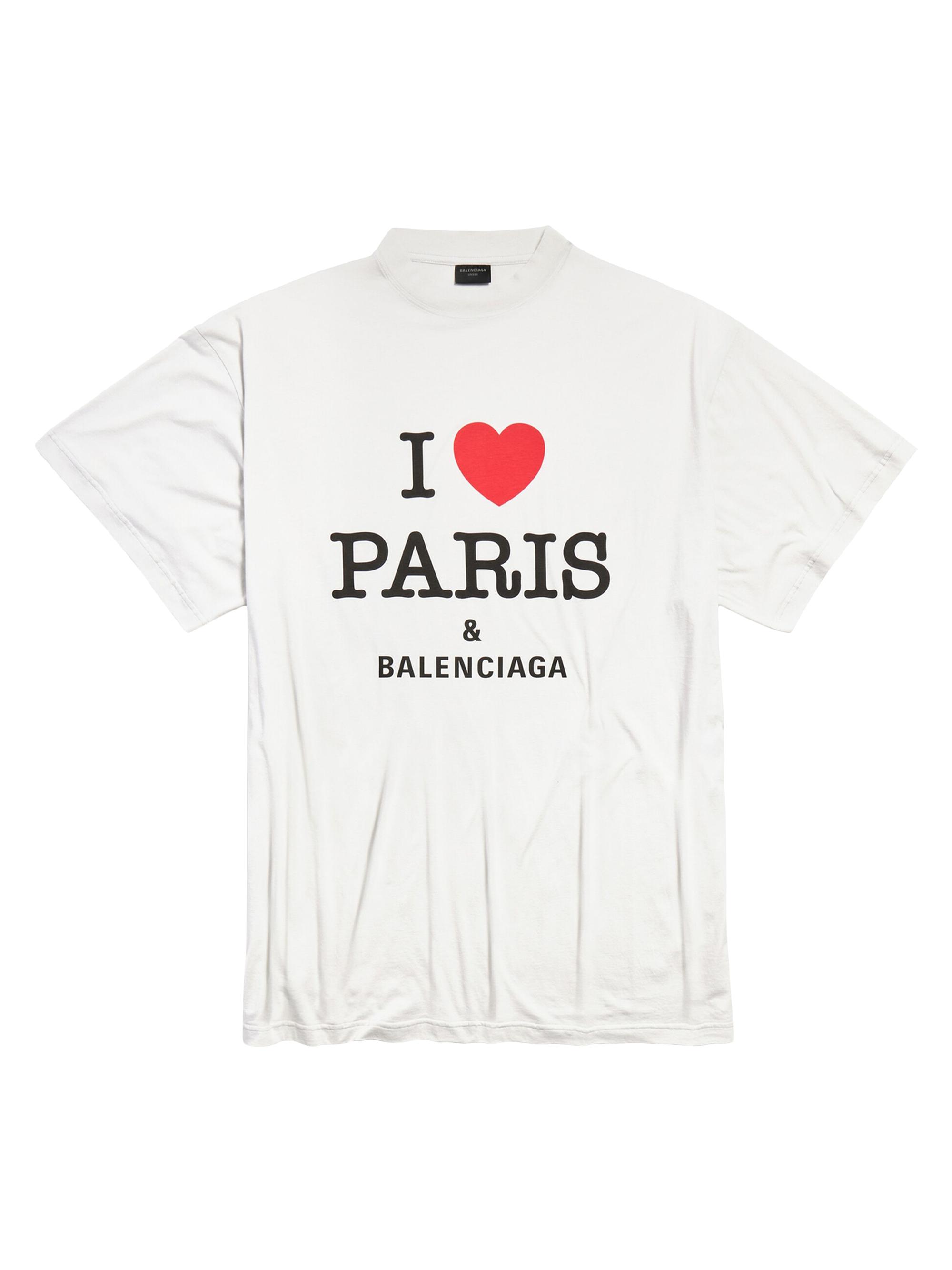 Balenciaga I Love Paris Oversized T-Shirt | Saks Fifth Avenue