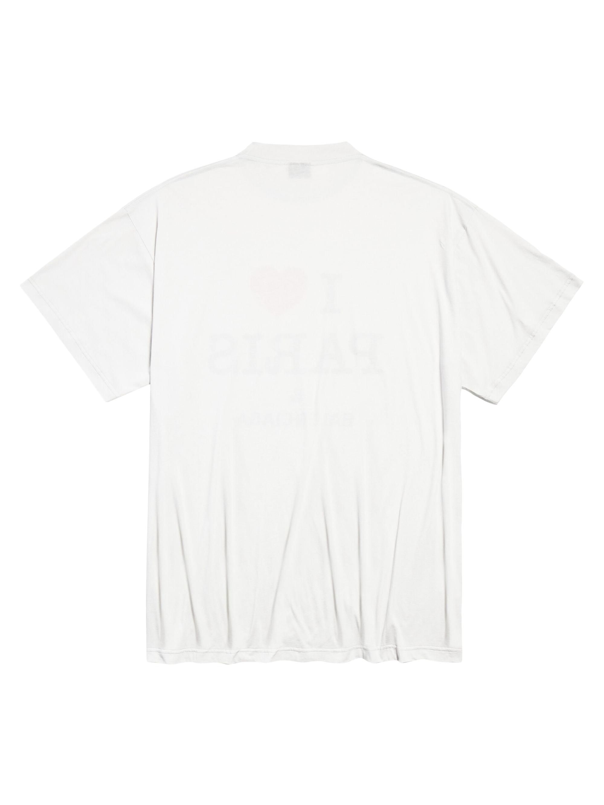 【確実正規品】BALENCIAGA PARIS Tシャツ Balenciaga Cities Paris T-Shirt Medium Fit 'Black' 612966TLVL71070