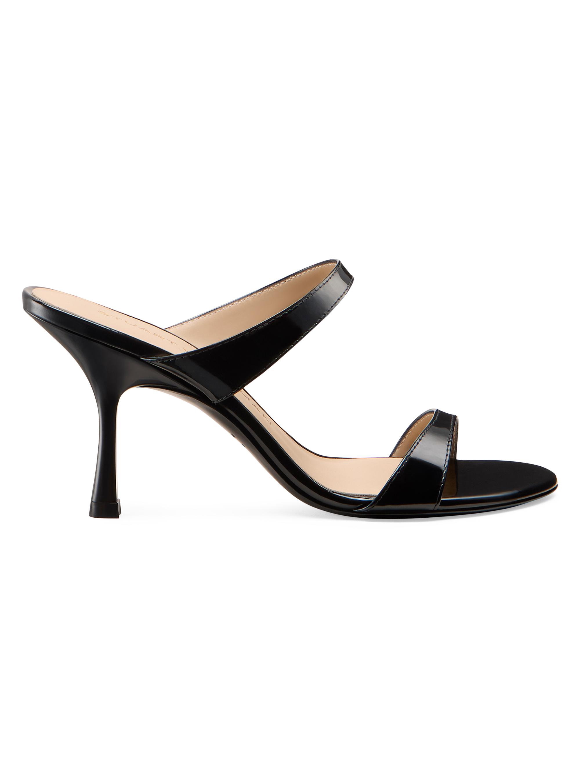 Stuart Weitzman Women's Nudist 85MM Slide Sandals - Black