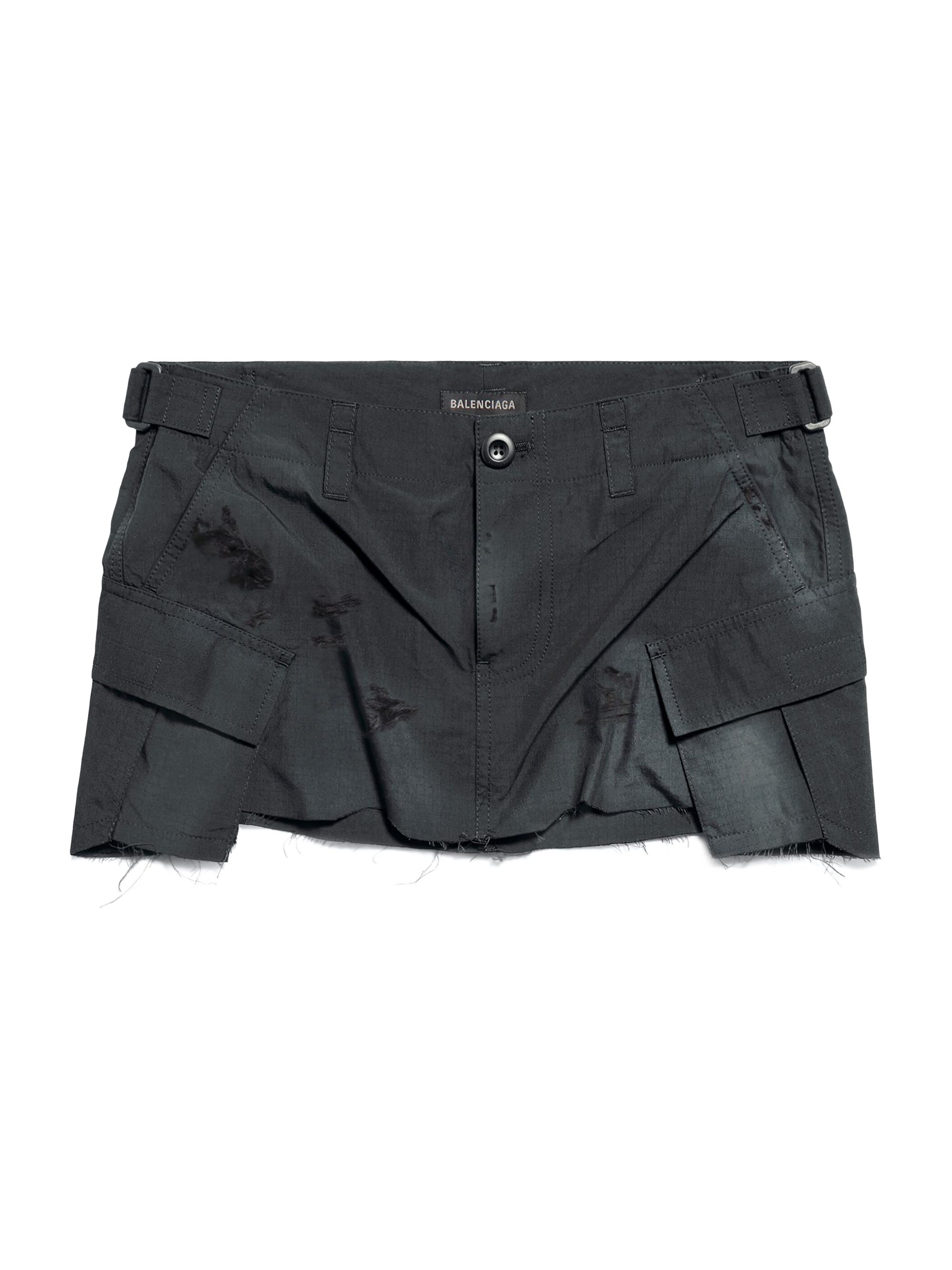 Balenciaga Women's Cargo Mini Skirt - Black