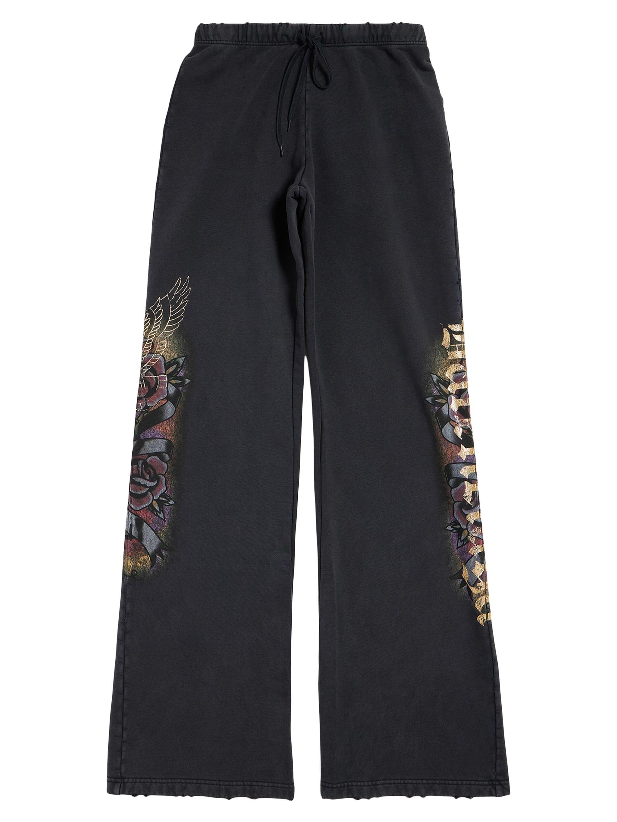 Balenciaga Women's Tacky Flared Sweatpants - Light Blue