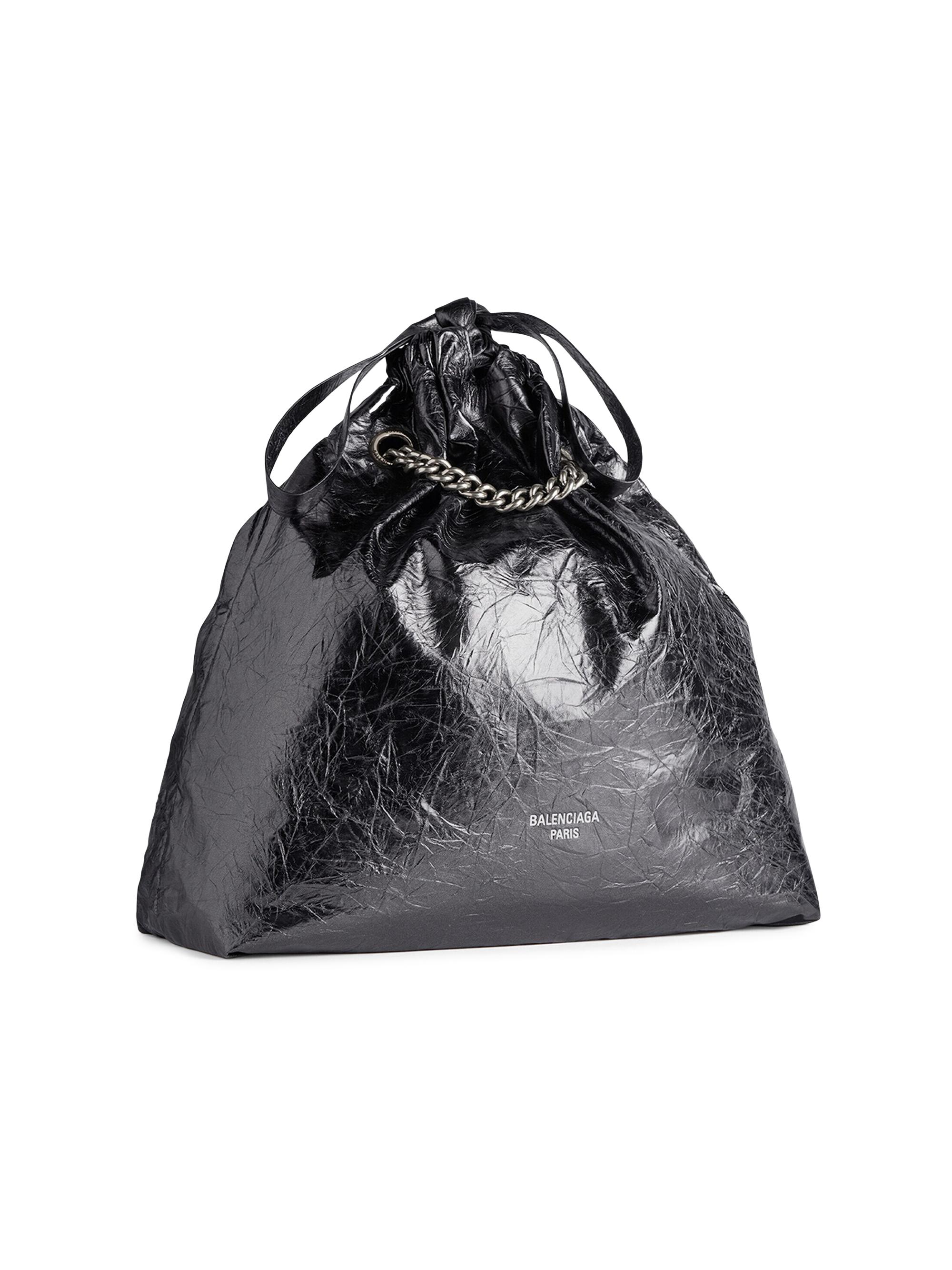 Balenciaga Crush Medium Metallized Tote Bag | Saks Fifth Avenue
