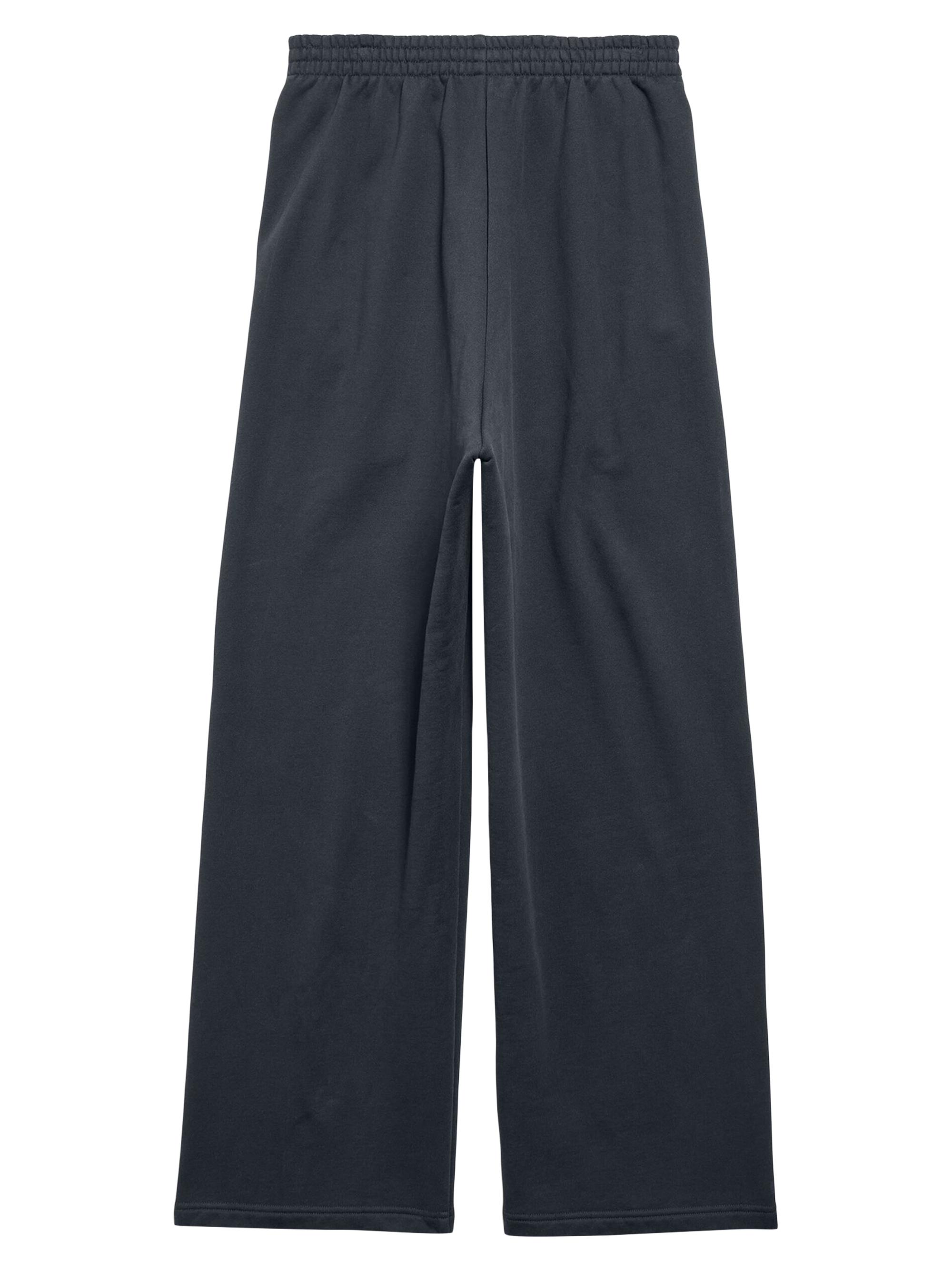 BALENCIAGA UNIFIT ブラックスラックス　ワイド バレンシアガ BALENCIAGA チェック ワイドスラックスパンツ ブラック