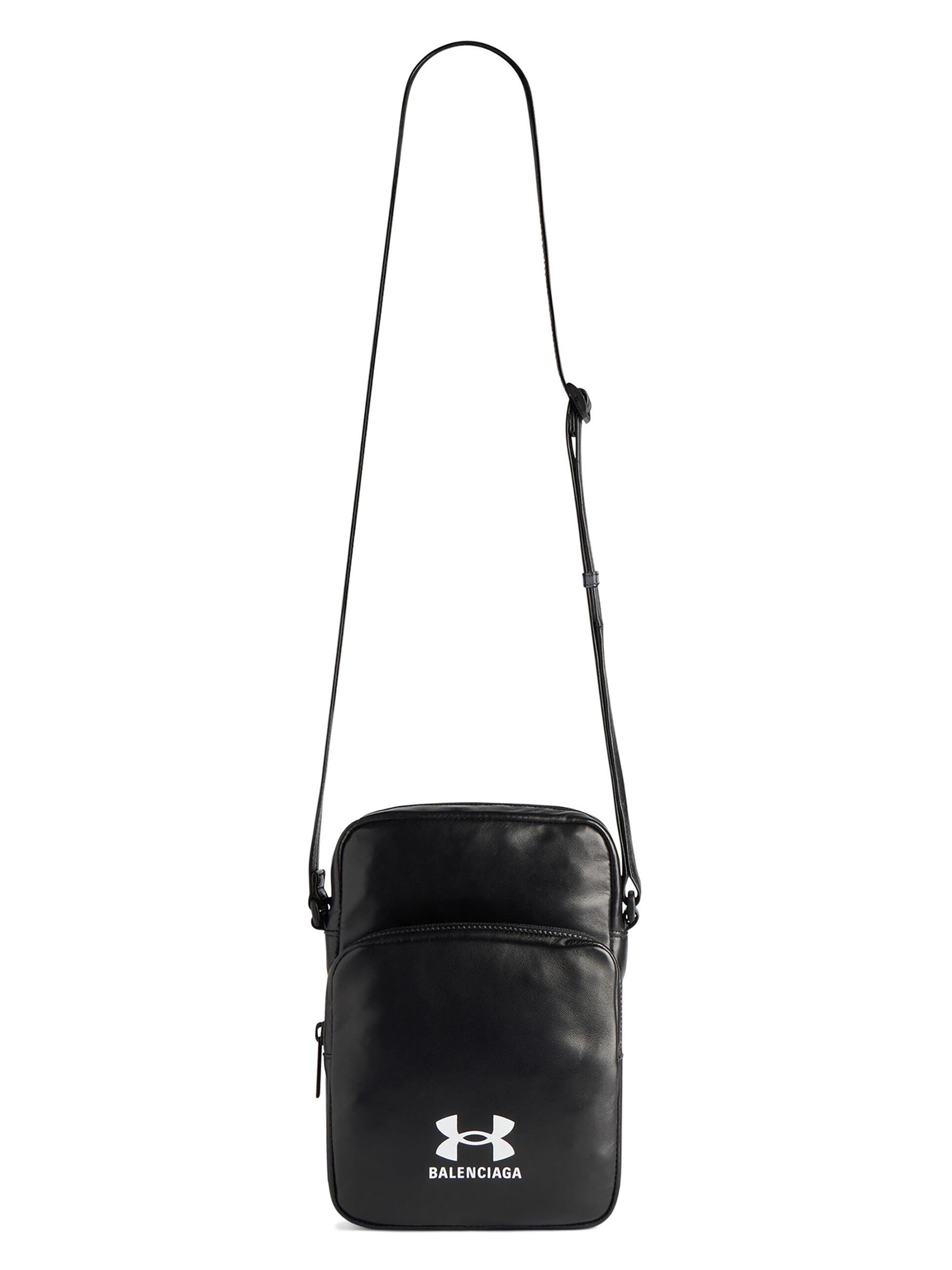 Balenciaga Men's Under Armour Crossbody Pouch - Black
