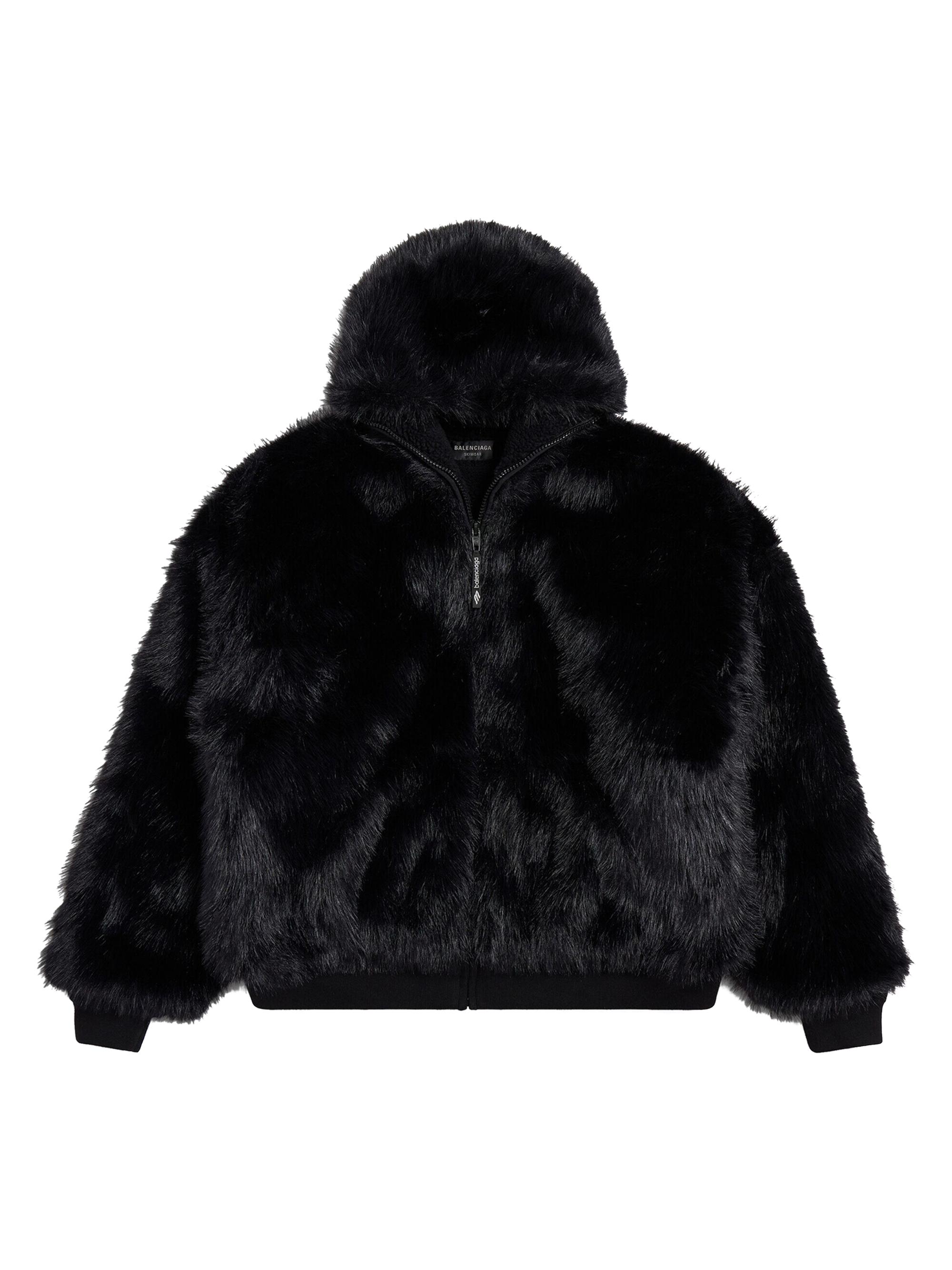 Balenciaga Women's Ski Zip-Up Hoodie - Black