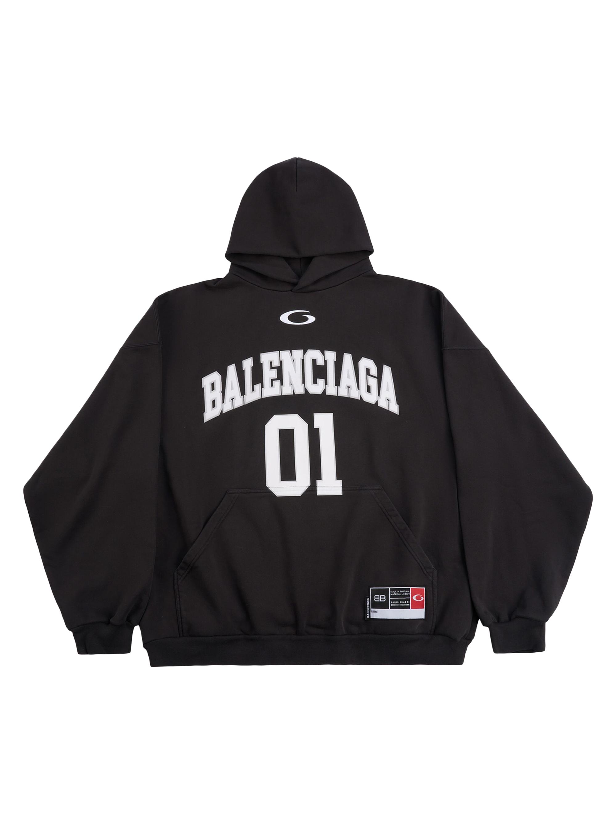 Balenciaga Sponsor Logos Large Zip-Up Hoodie | Saks Fifth Avenue