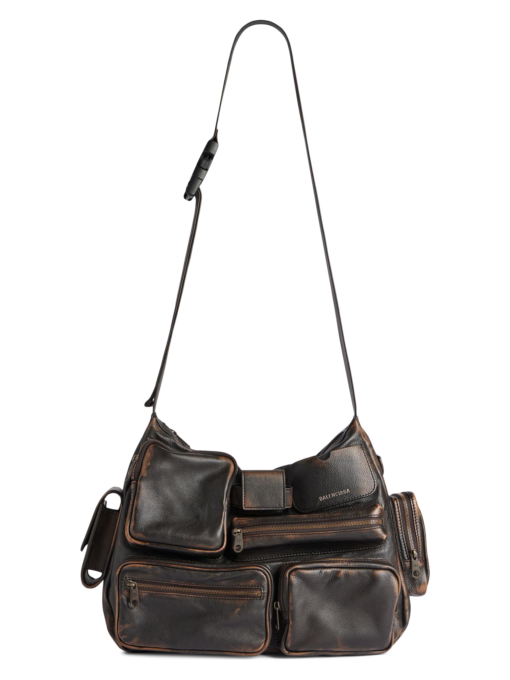 Balenciaga Men's Superbusy Messenger Bag - Brown
