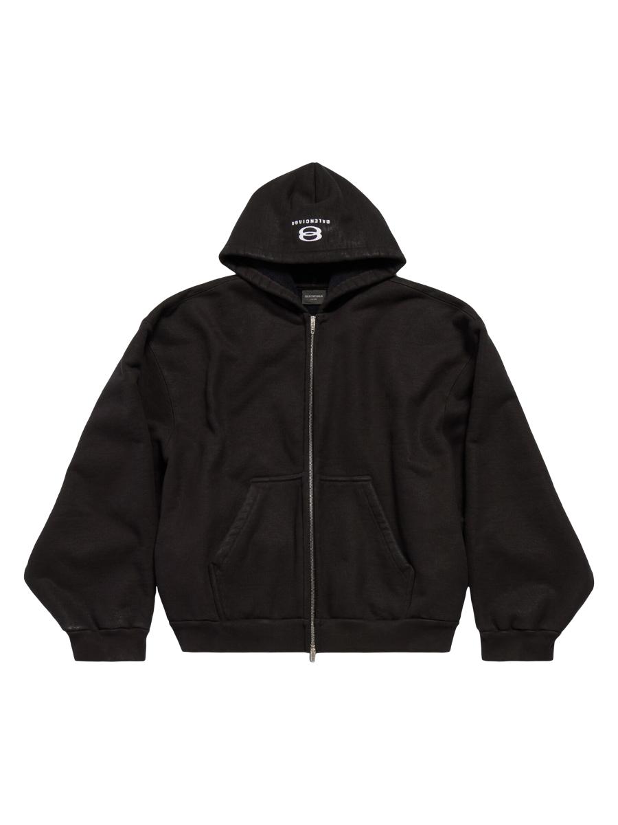 送料込BALENCIAGA+Unity Sports IconスカーフジップアップHoodie BALENCIAGA】UNITY SPORTS ICON スカーフ ジップアップ HOODIE