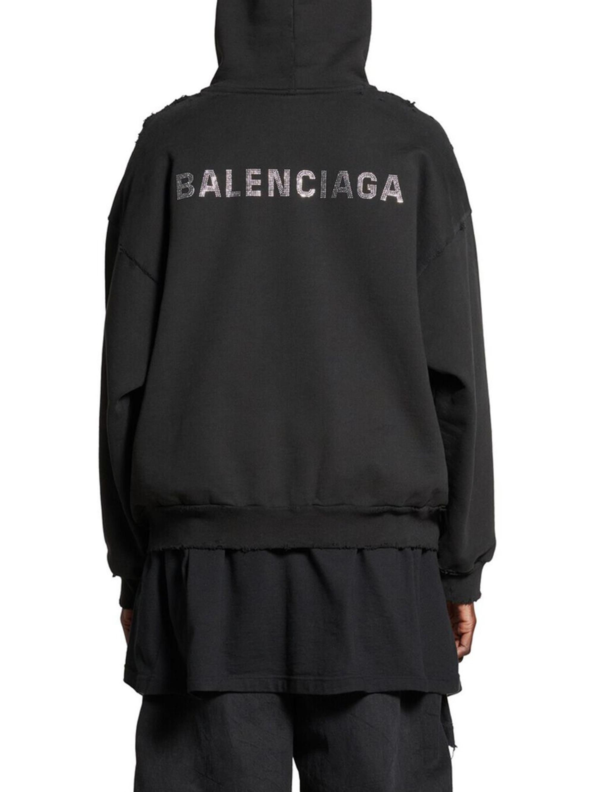 BALENCIAGA ブラック フーディ Balenciaga Outerwear Zip Up Hoodie | Neiman Marcus
