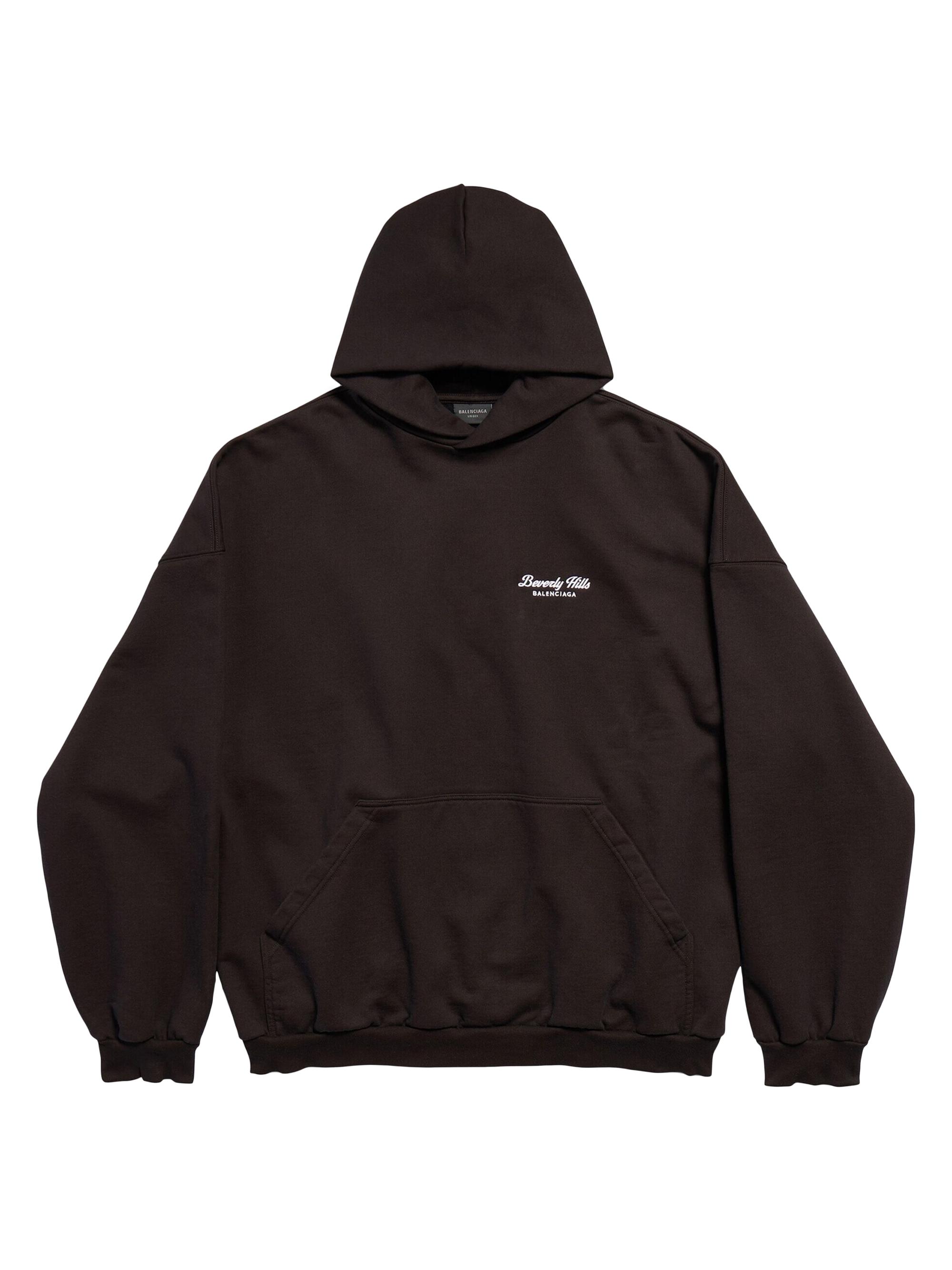 Balenciaga Beverly Hills Oversized Hoodie - Off White Black