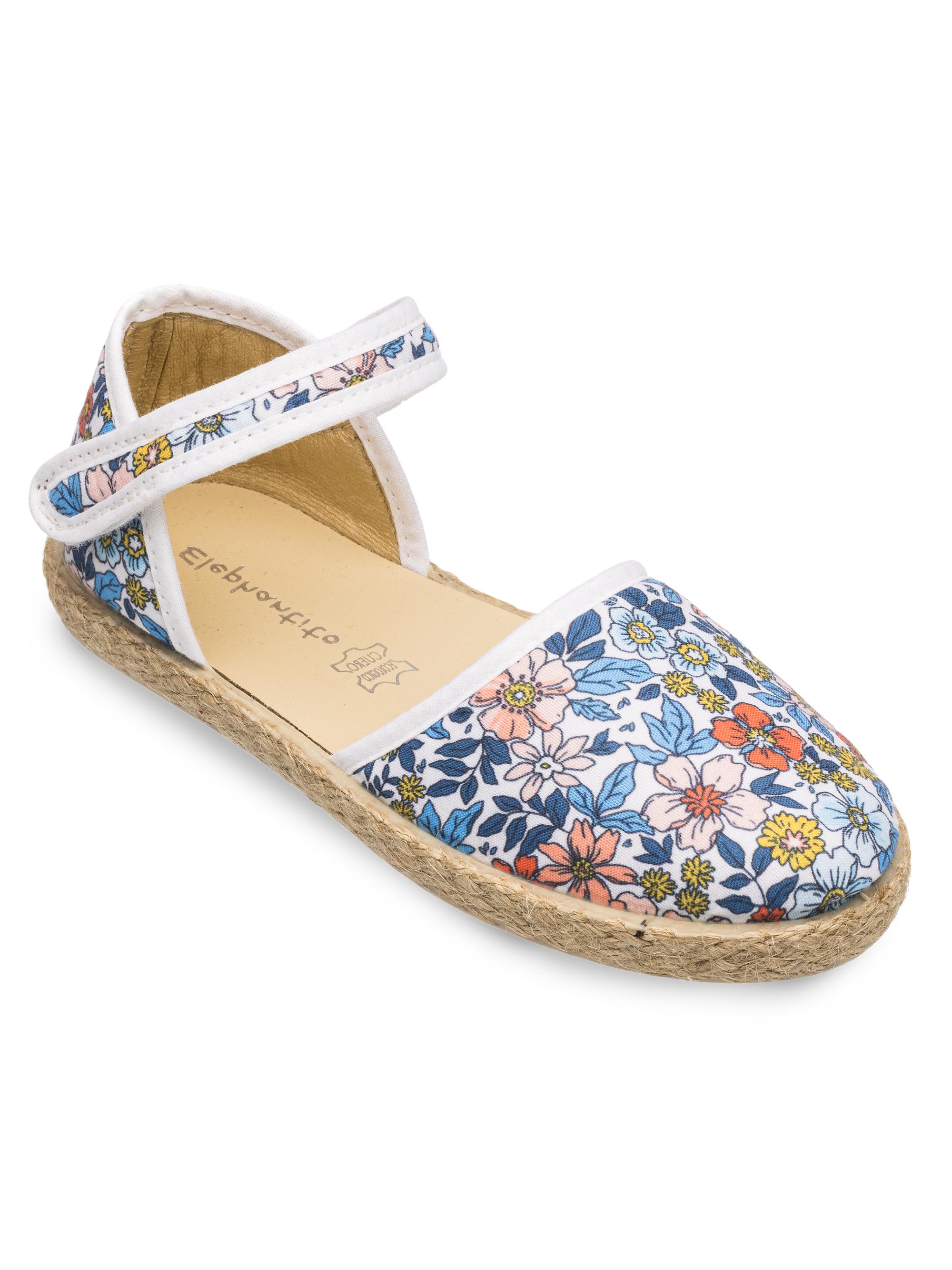Elephantito Little Girl's & Girl's Classic Linen Espadrilles - Floral 3.5 (Child)