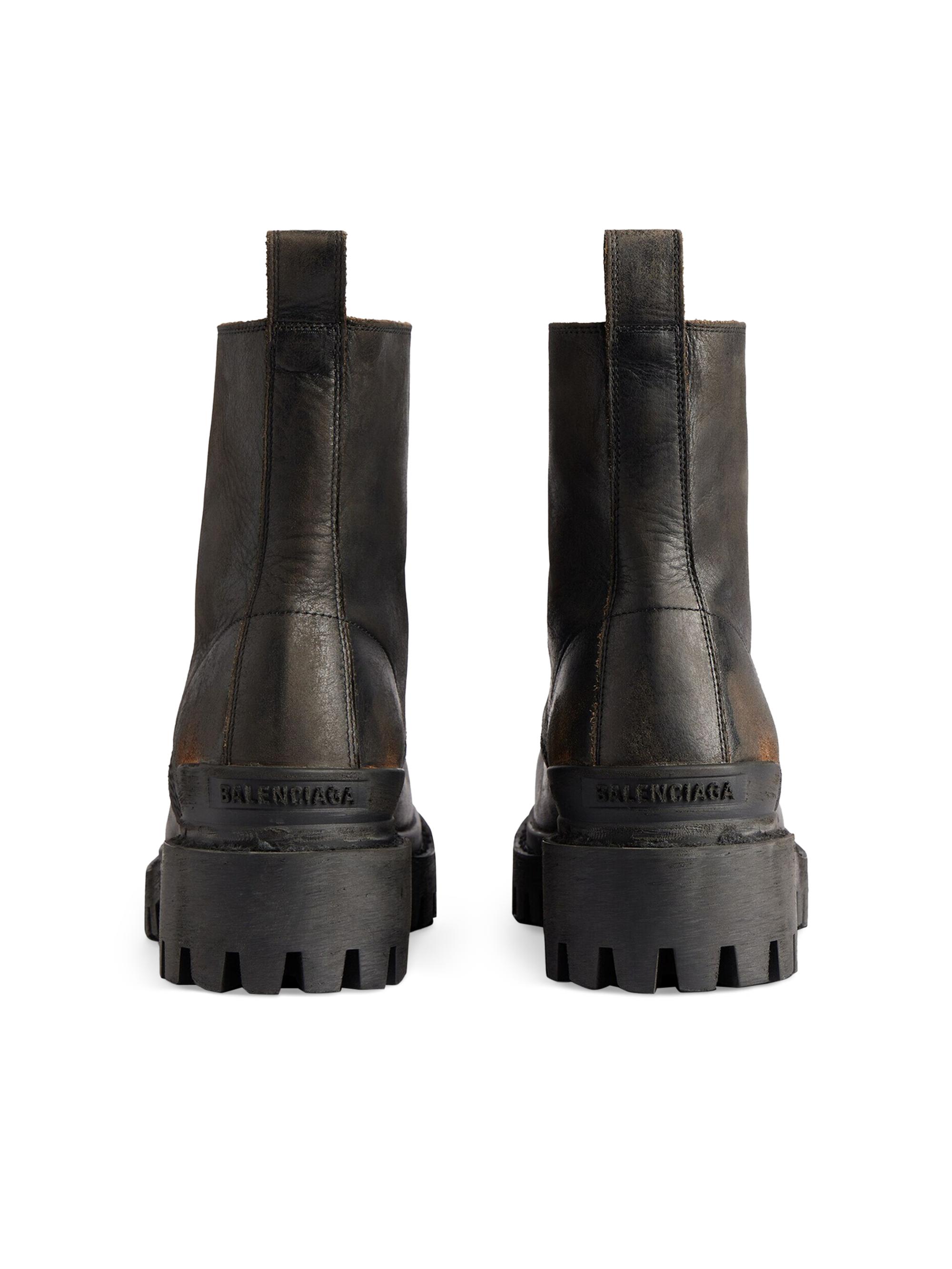 Balenciaga Strike 20MM Used Effect Boots | Saks Fifth Avenue