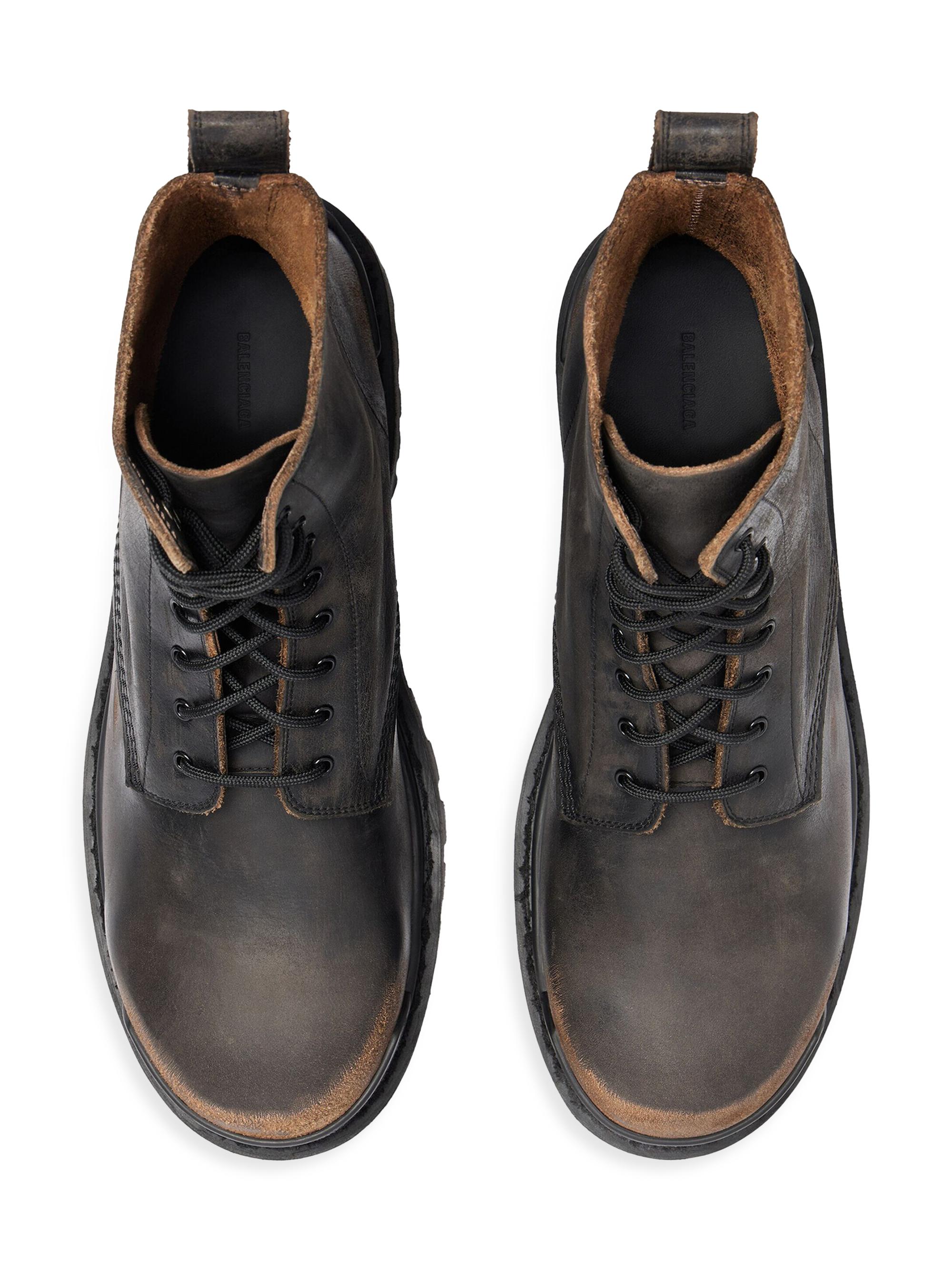 Balenciaga Strike 20MM Used Effect Boots | Saks Fifth Avenue