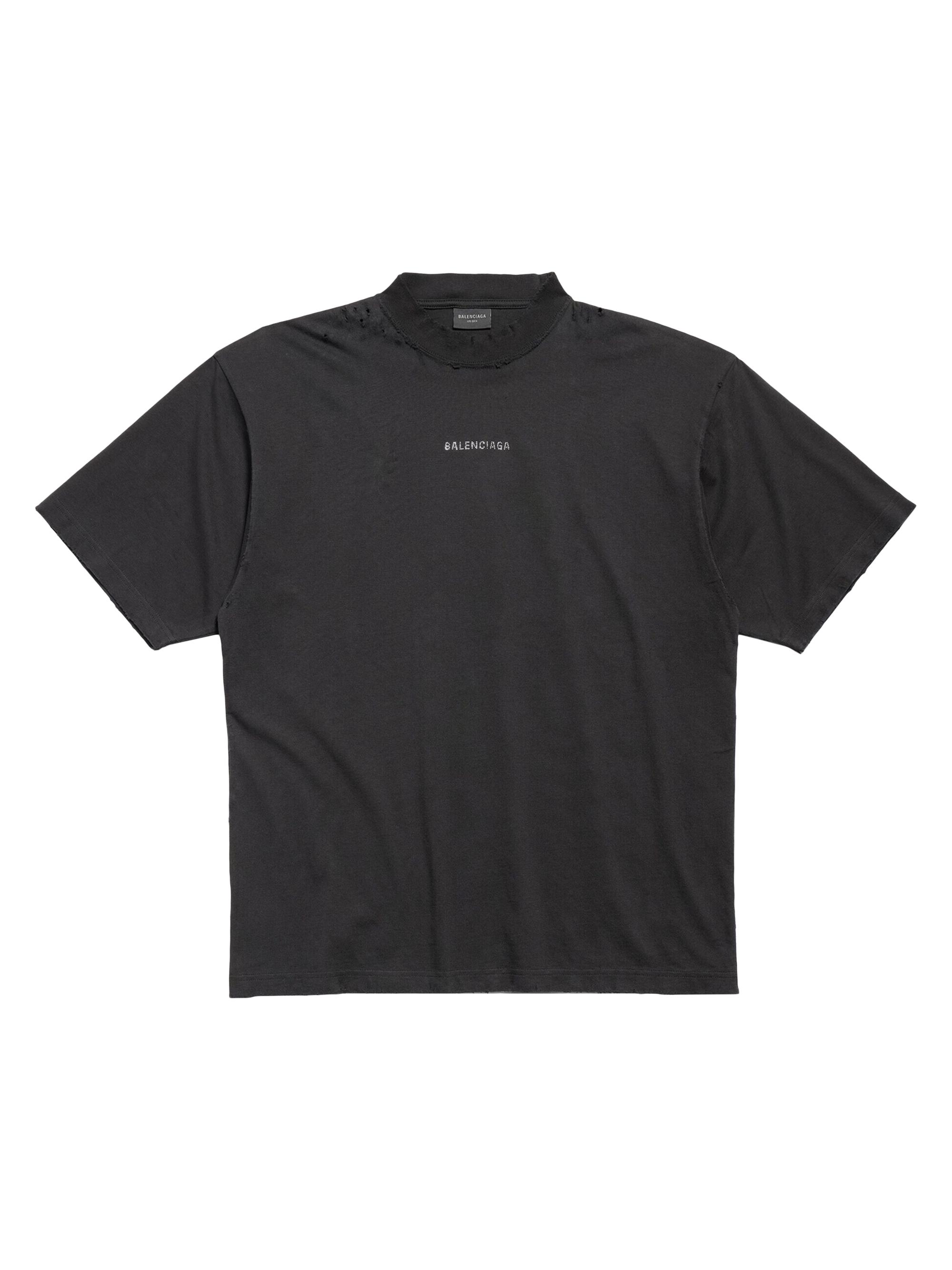 Balenciaga Balenciaga Tab Fitted V-neck Long Sleeve T-shirt