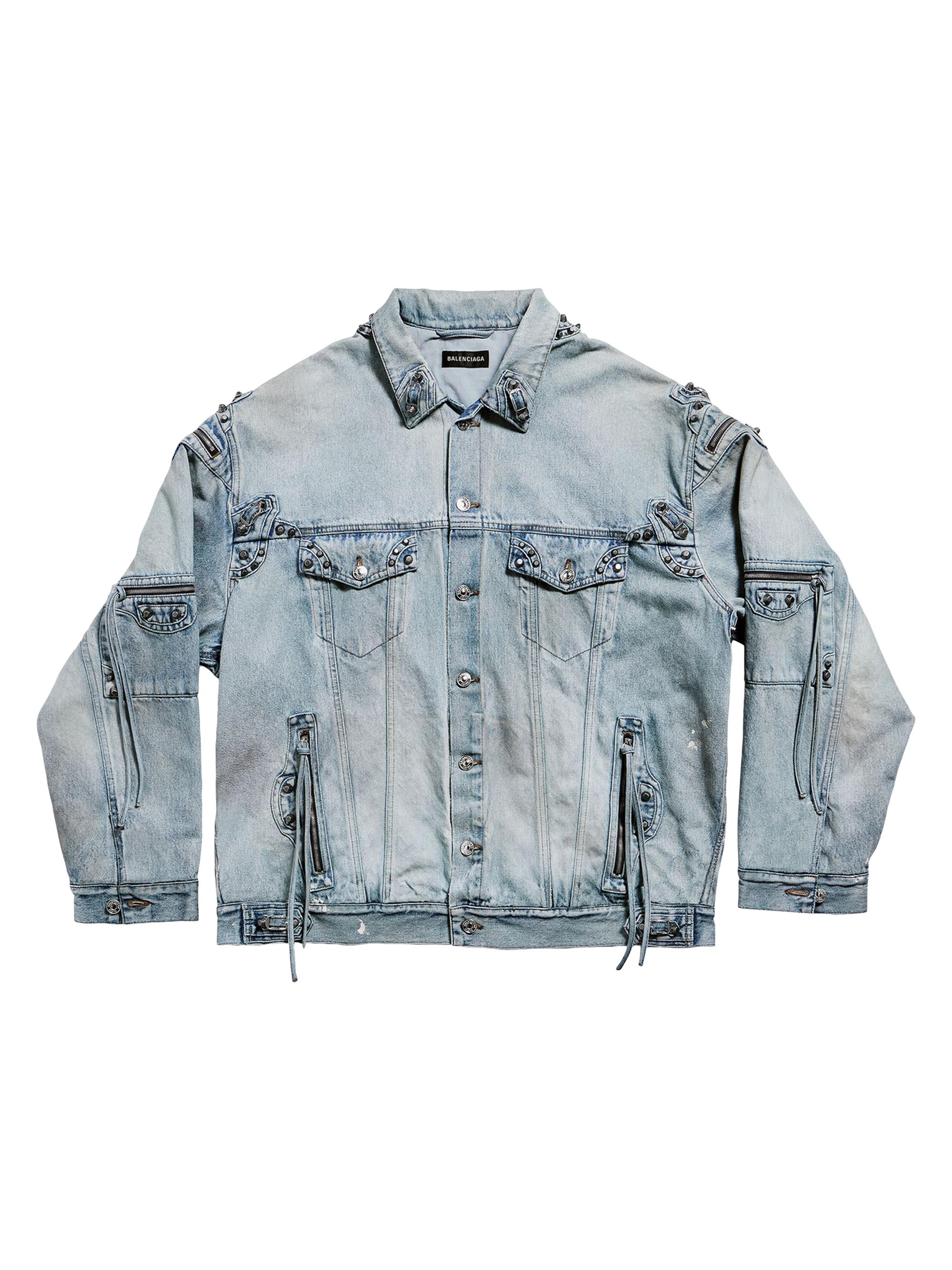 Balenciaga Cagole Oversized Jacket - Blue