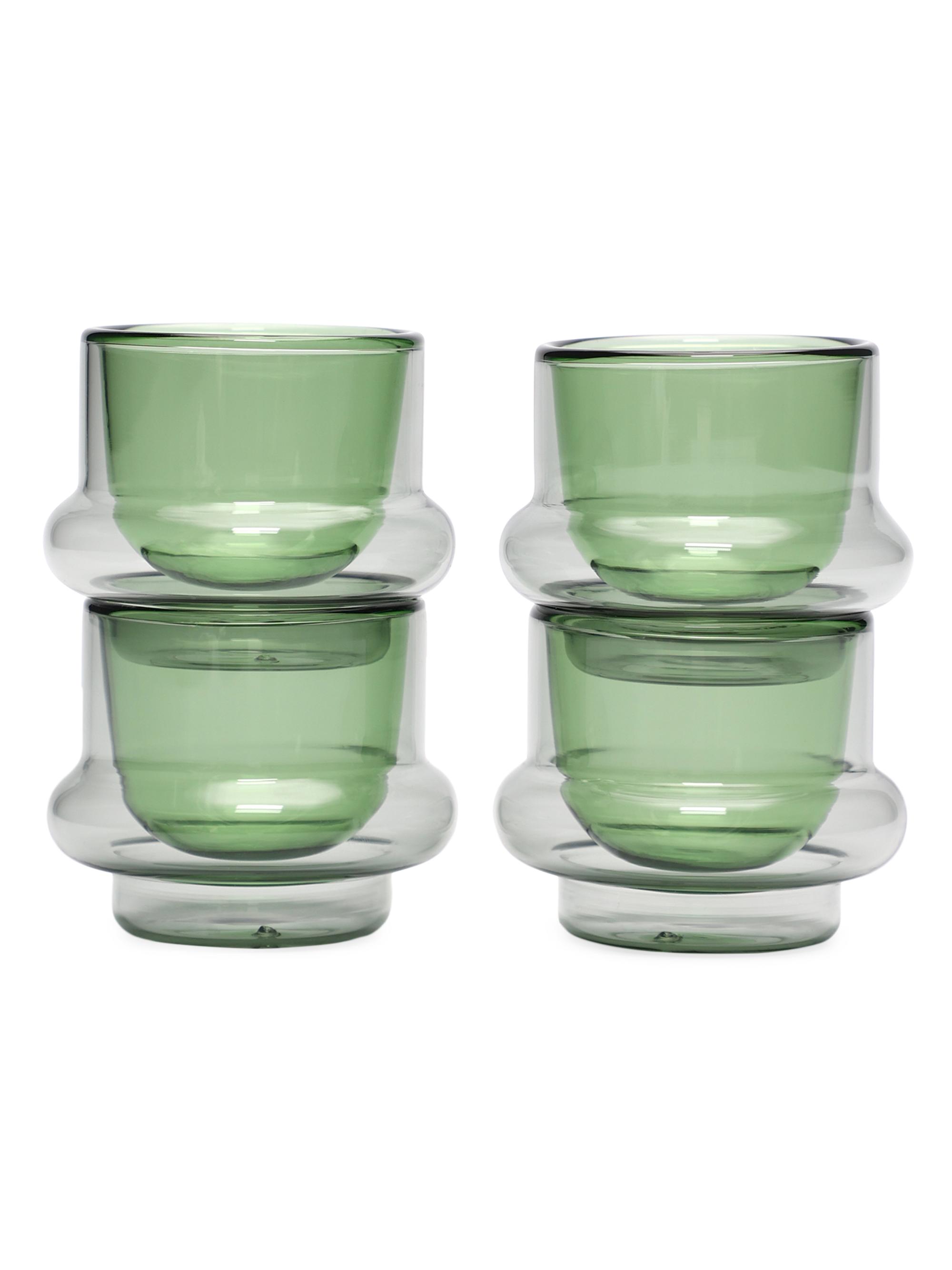 Tom Dixon Bump Espresso Cups 4-Piece Set - Green