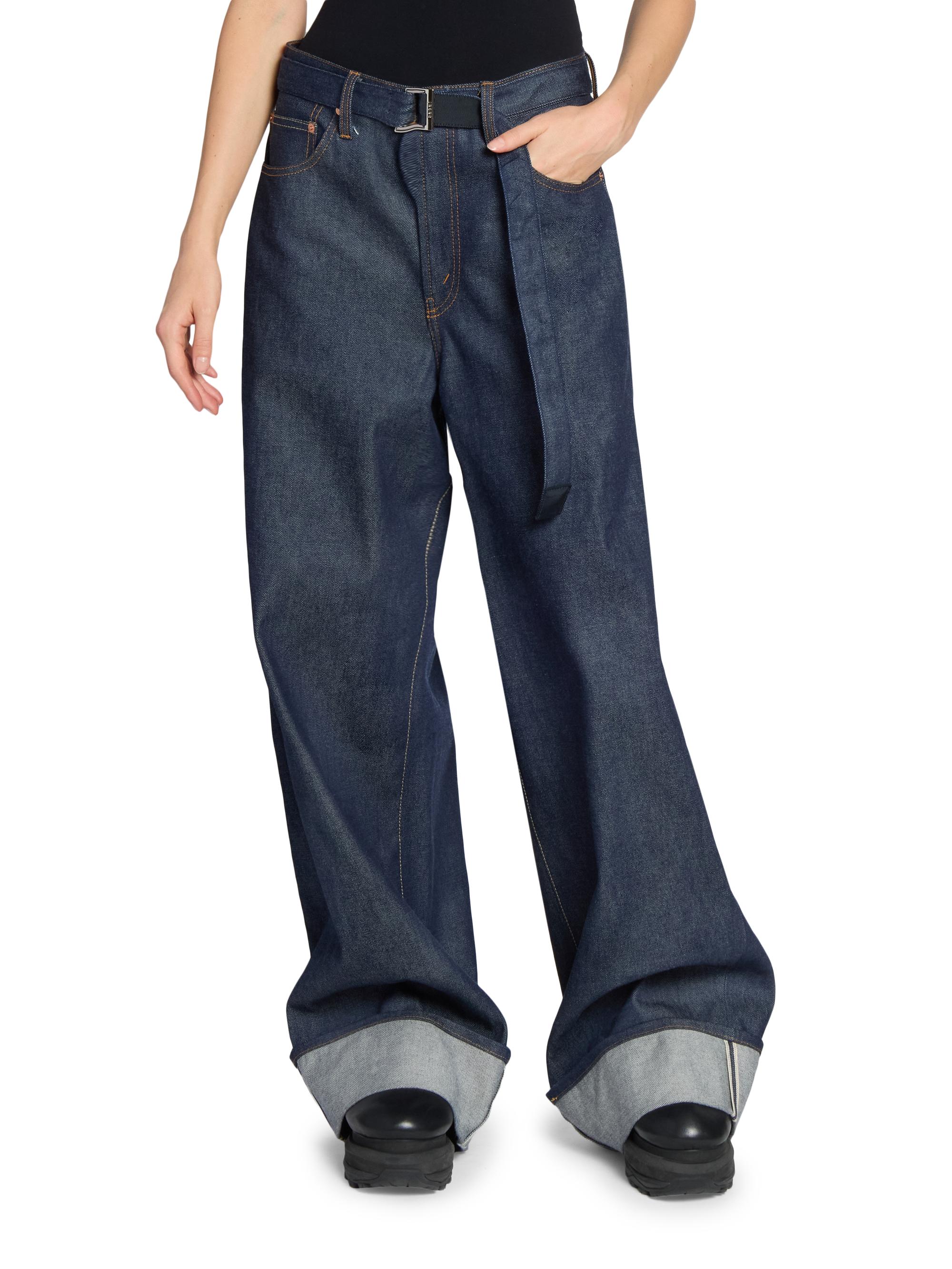 Sacai Levi's x Sacai Oversized Cuffed Jeans | Saks Fifth Avenue