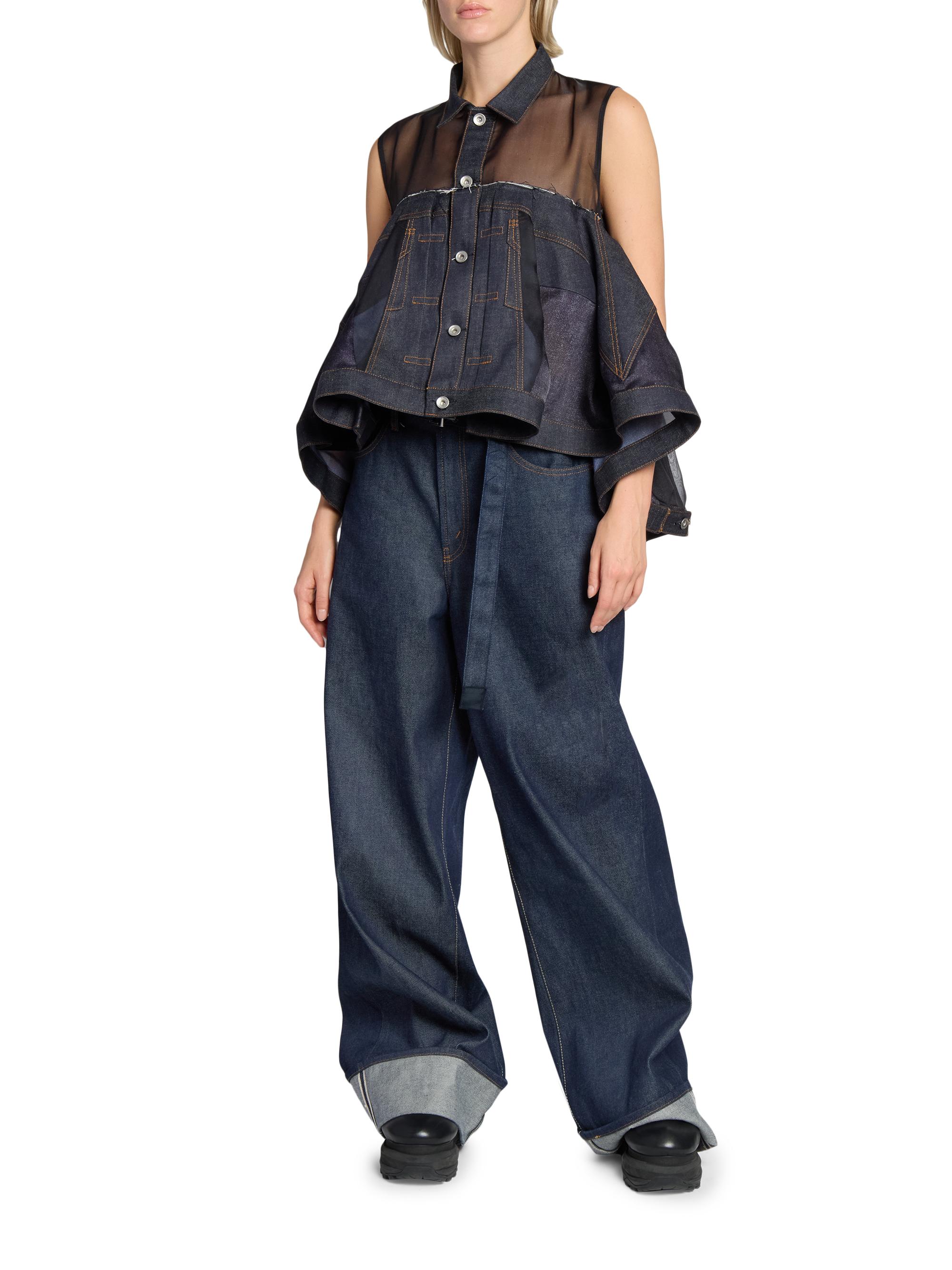 Sacai Levi's x Sacai Oversized Cuffed Jeans | Saks Fifth Avenue