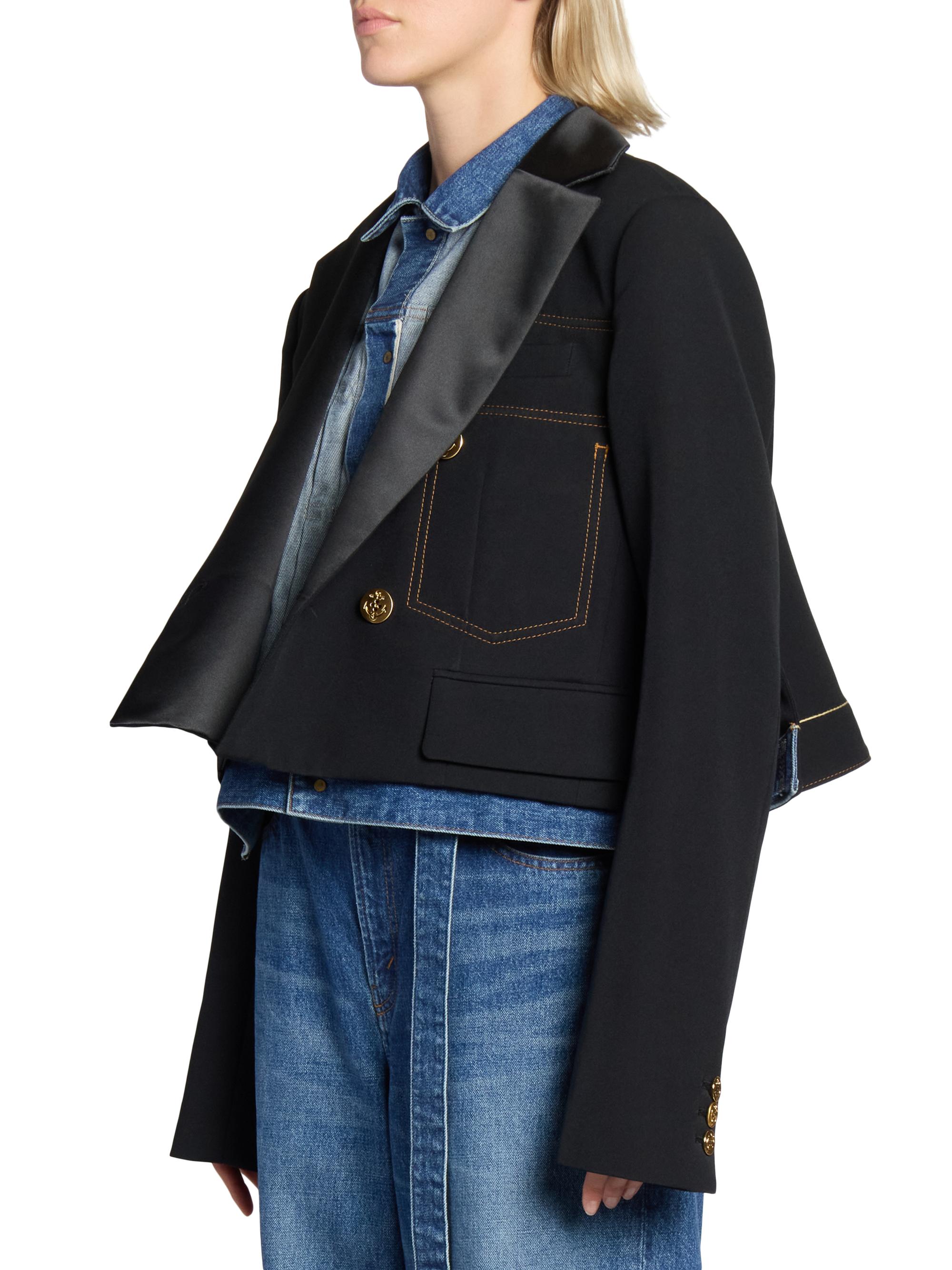 Sacai Levi's x Sacai Matelassé Twill Combo Jacket | Saks Fifth Avenue