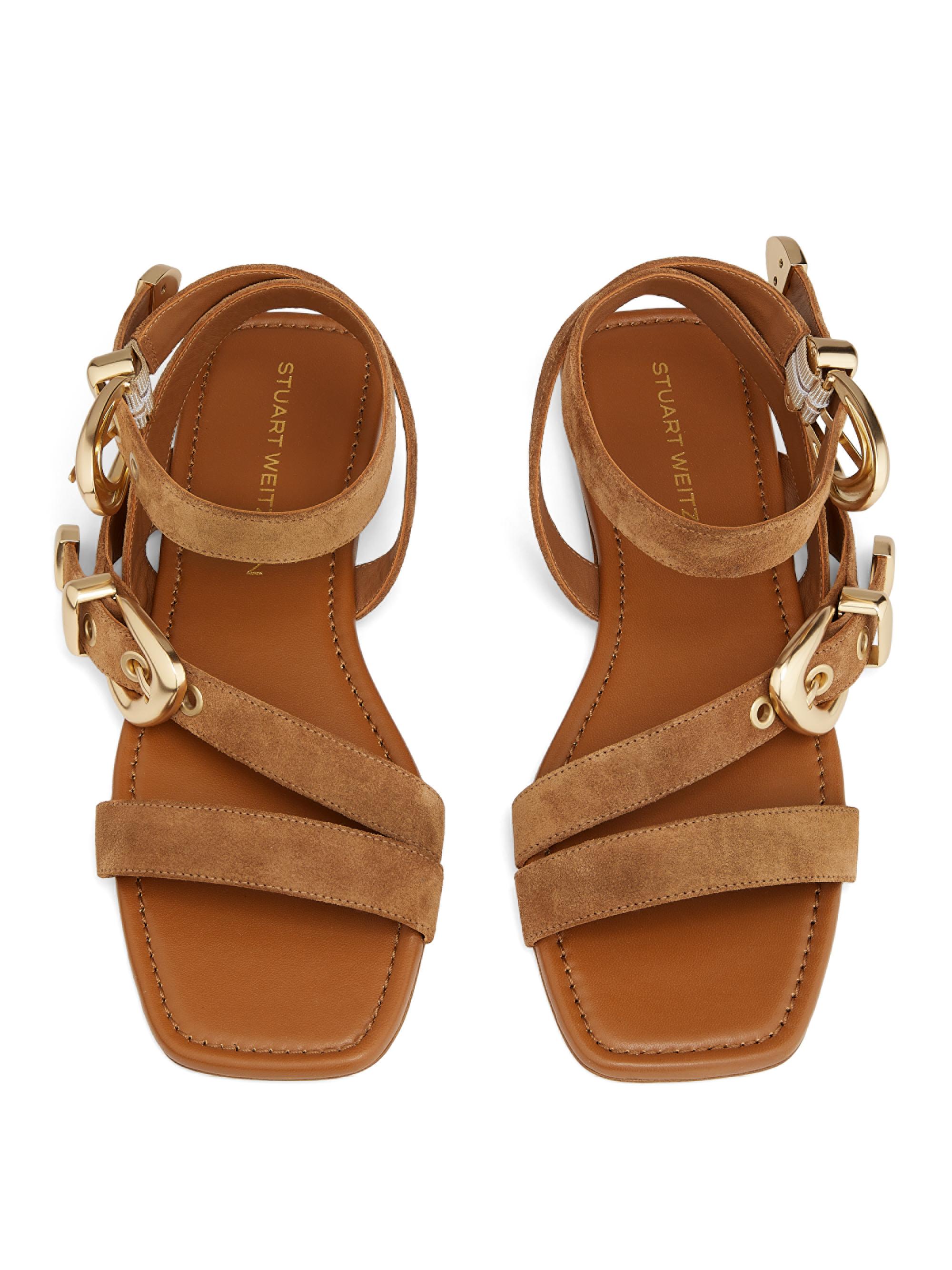 Stuart Weitzman Maven Suede Flat Sandals | Saks Fifth Avenue