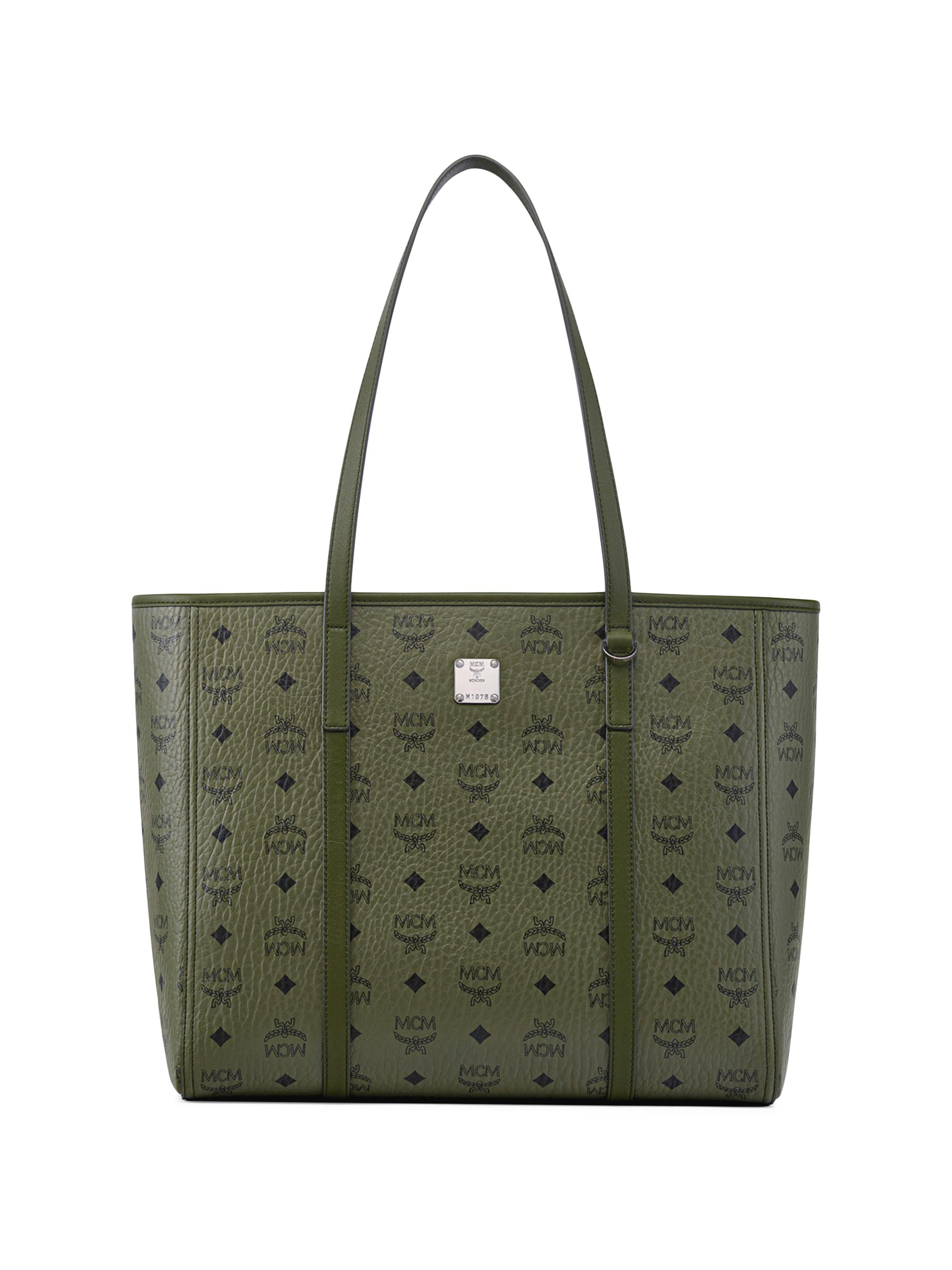 MCM Women's  Toni VI Shopper Tote Bag - Khaki Moss