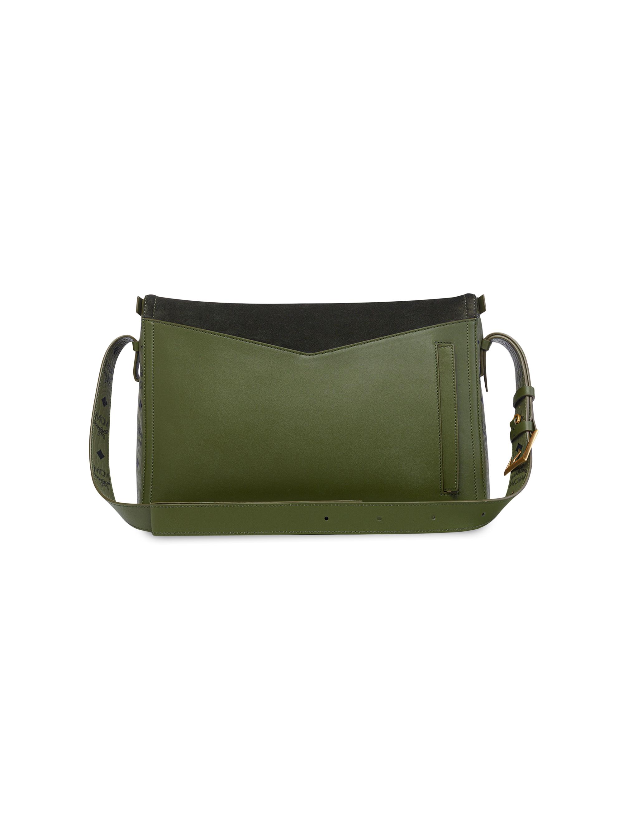 MCM Medium Diamond Leather Shoulder Bag | Saks Fifth Avenue