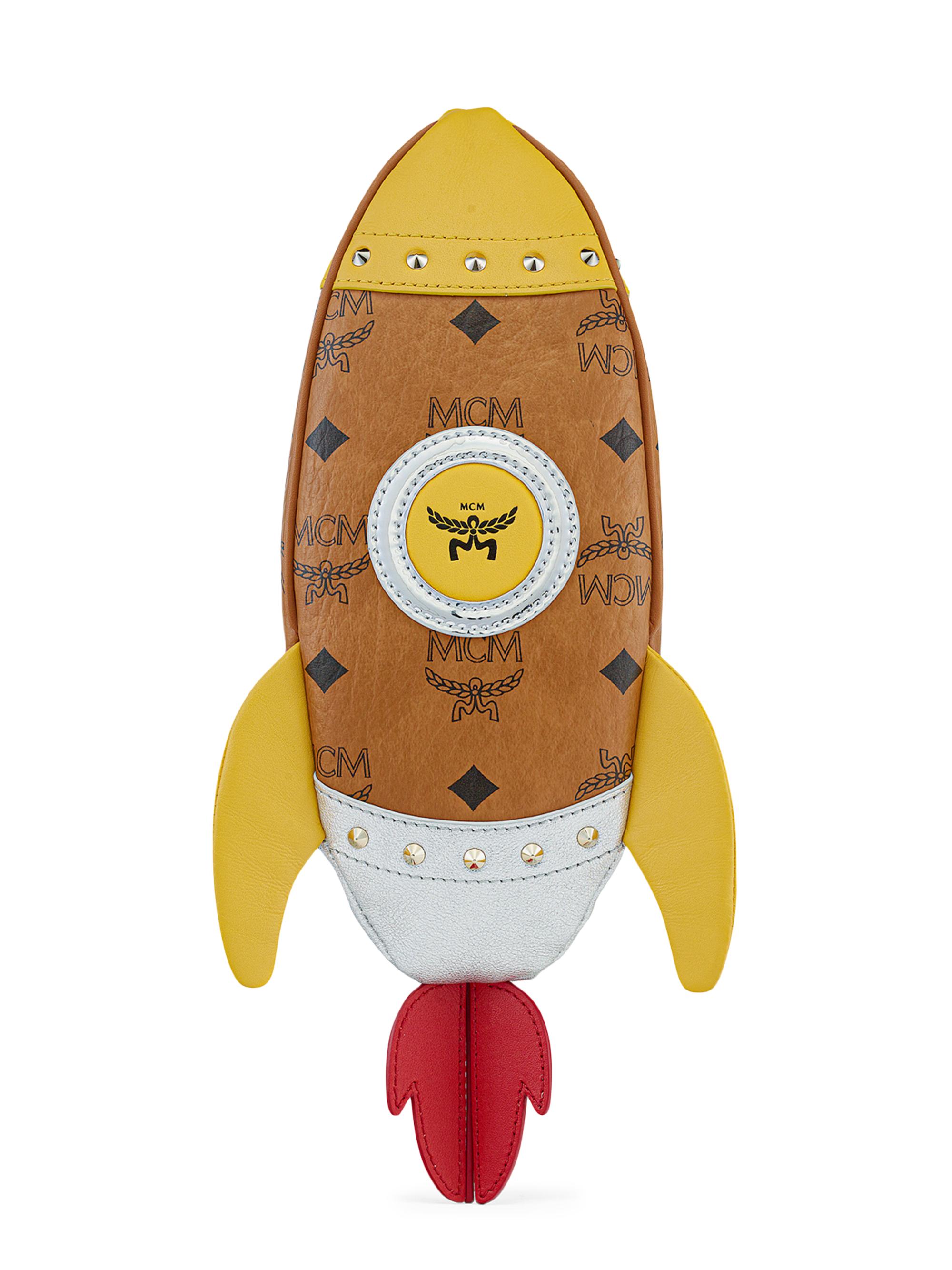 MCM Women's  Aren Rocket Leather Crossbody Bag - Cognac