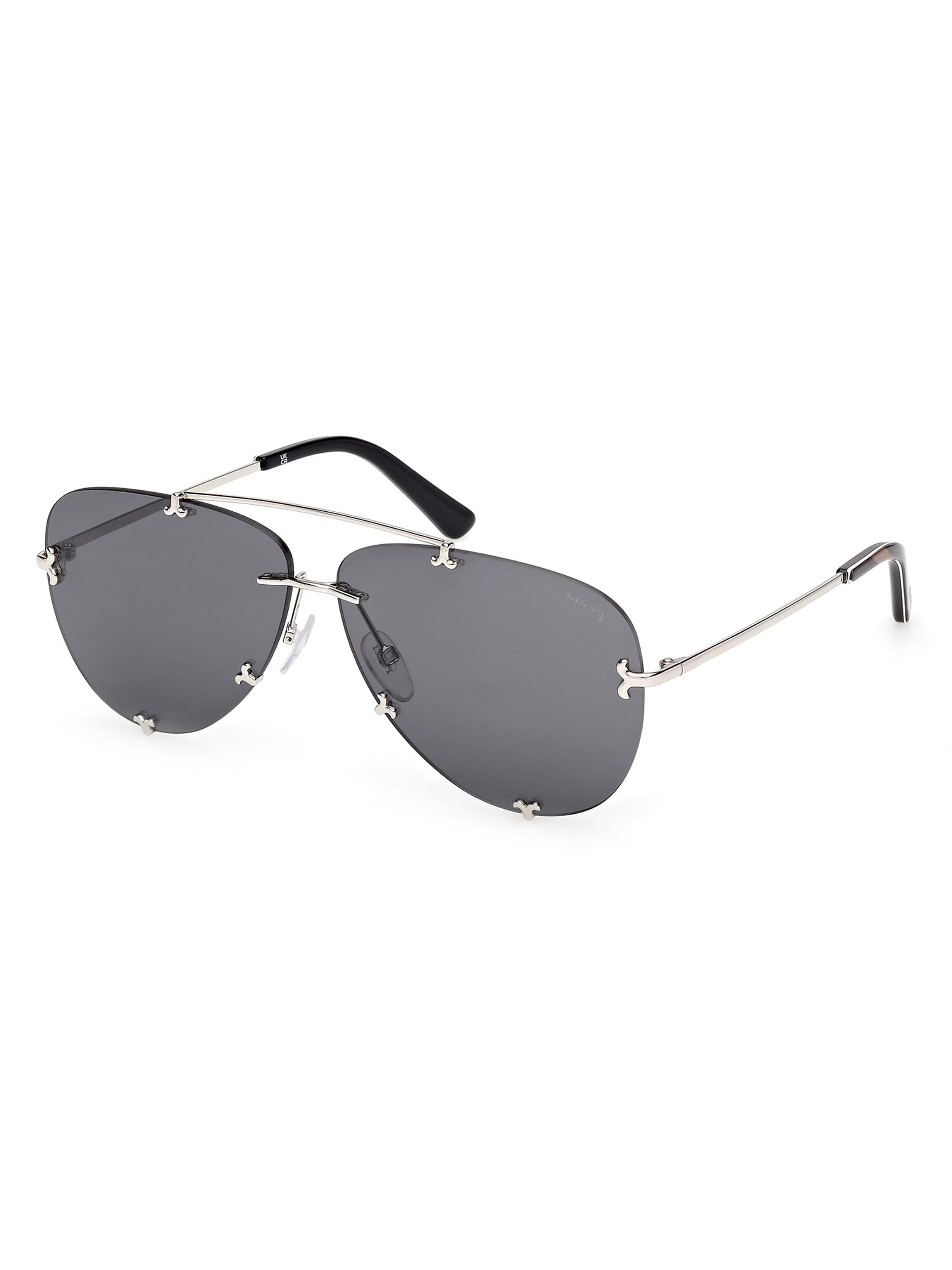 Pucci Women's 61MM Aviator Sunglasses - Silver Black Smoke