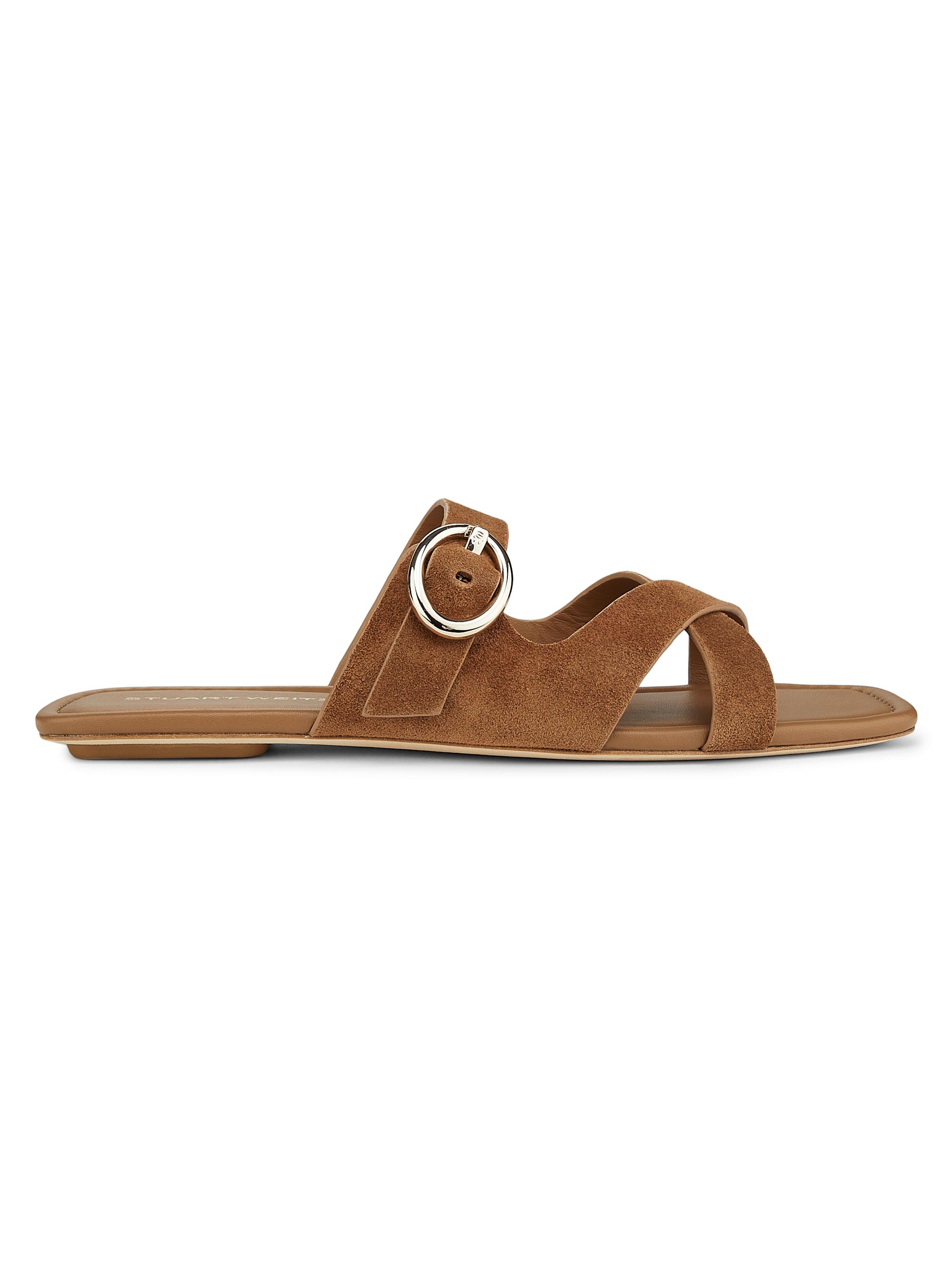 Stuart Weitzman Women's Villa Suede Sandals - Doe