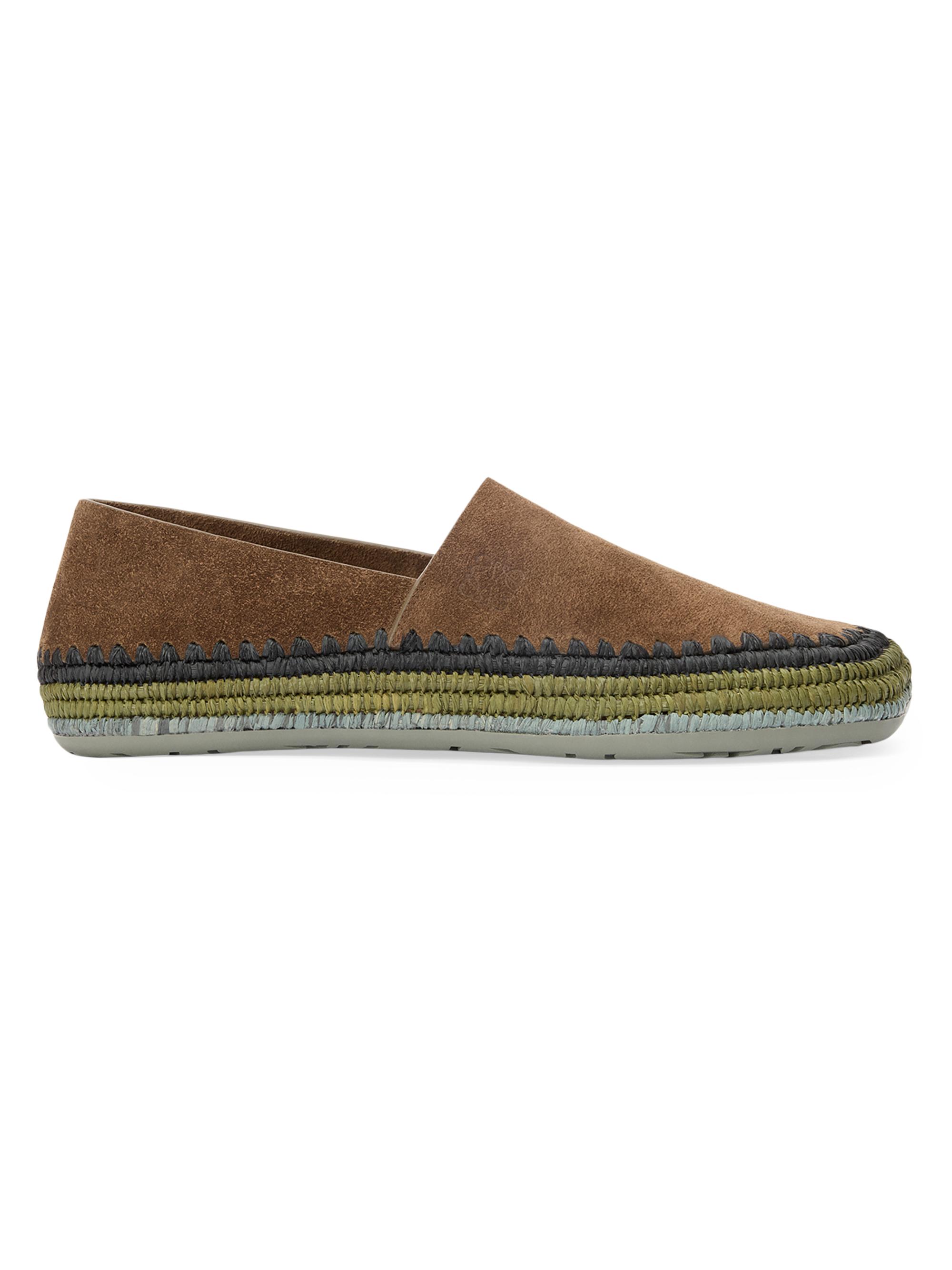 LOEWE Men's  x Paula's Ibiza Rio Suede Espadrilles - Brown