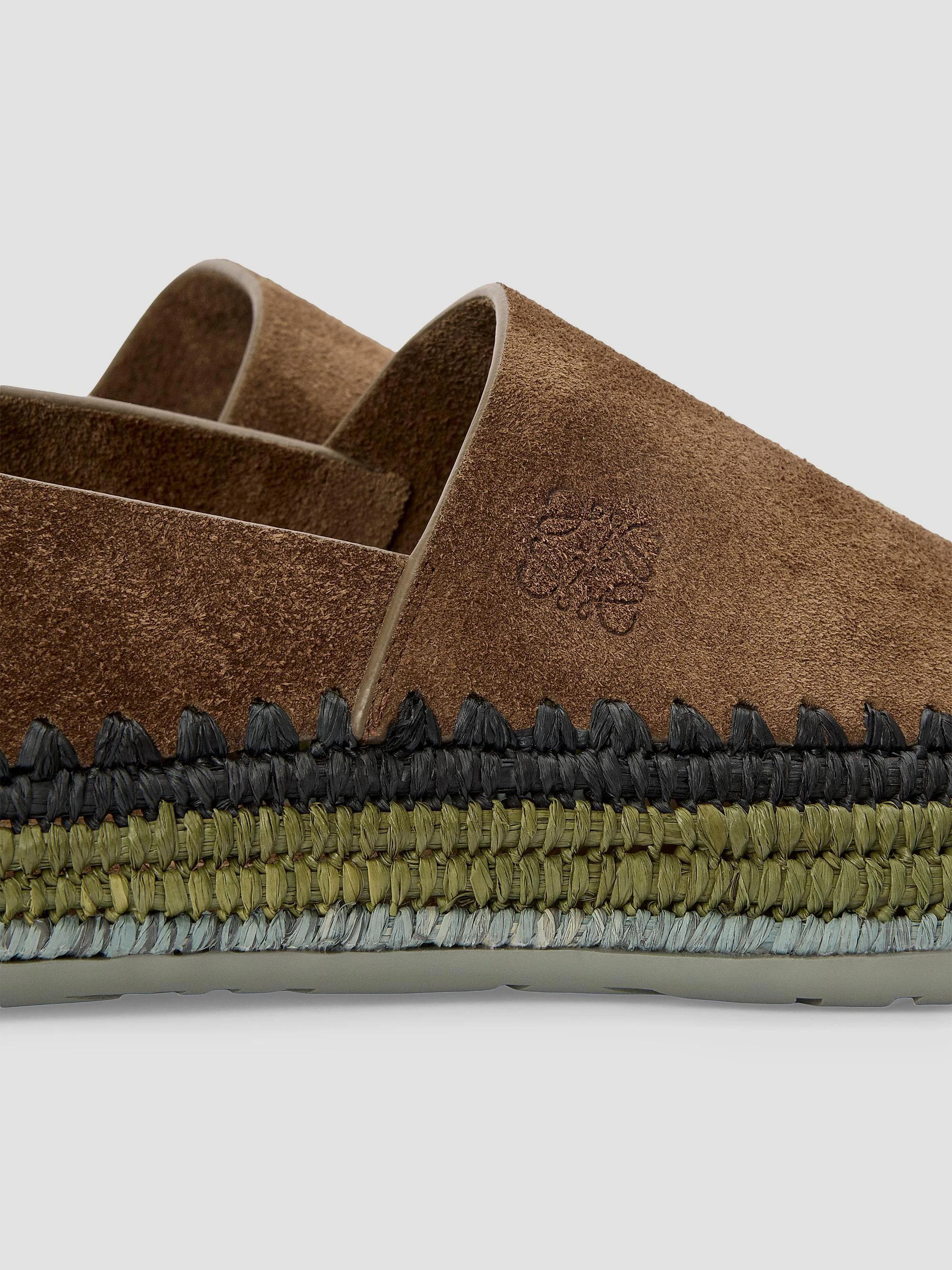 Loewe X Paulas Ibiza Slipper Rio Moccasins, In Brown Suede - NWT LOEWE LOEWE x Paula main image 4