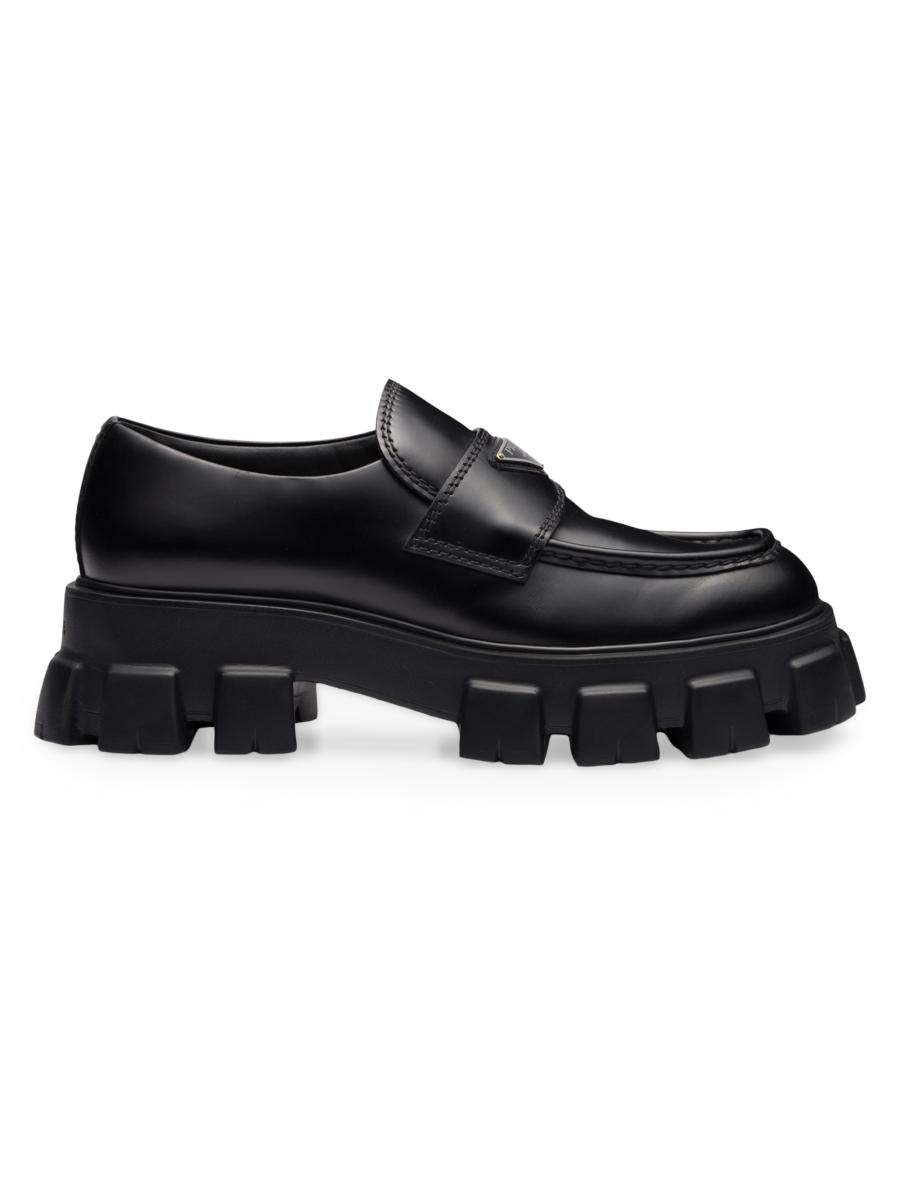 パンプス PRADA BRUSHED LEATHER MOCCASINS Prada brushed leather loafers | eBay