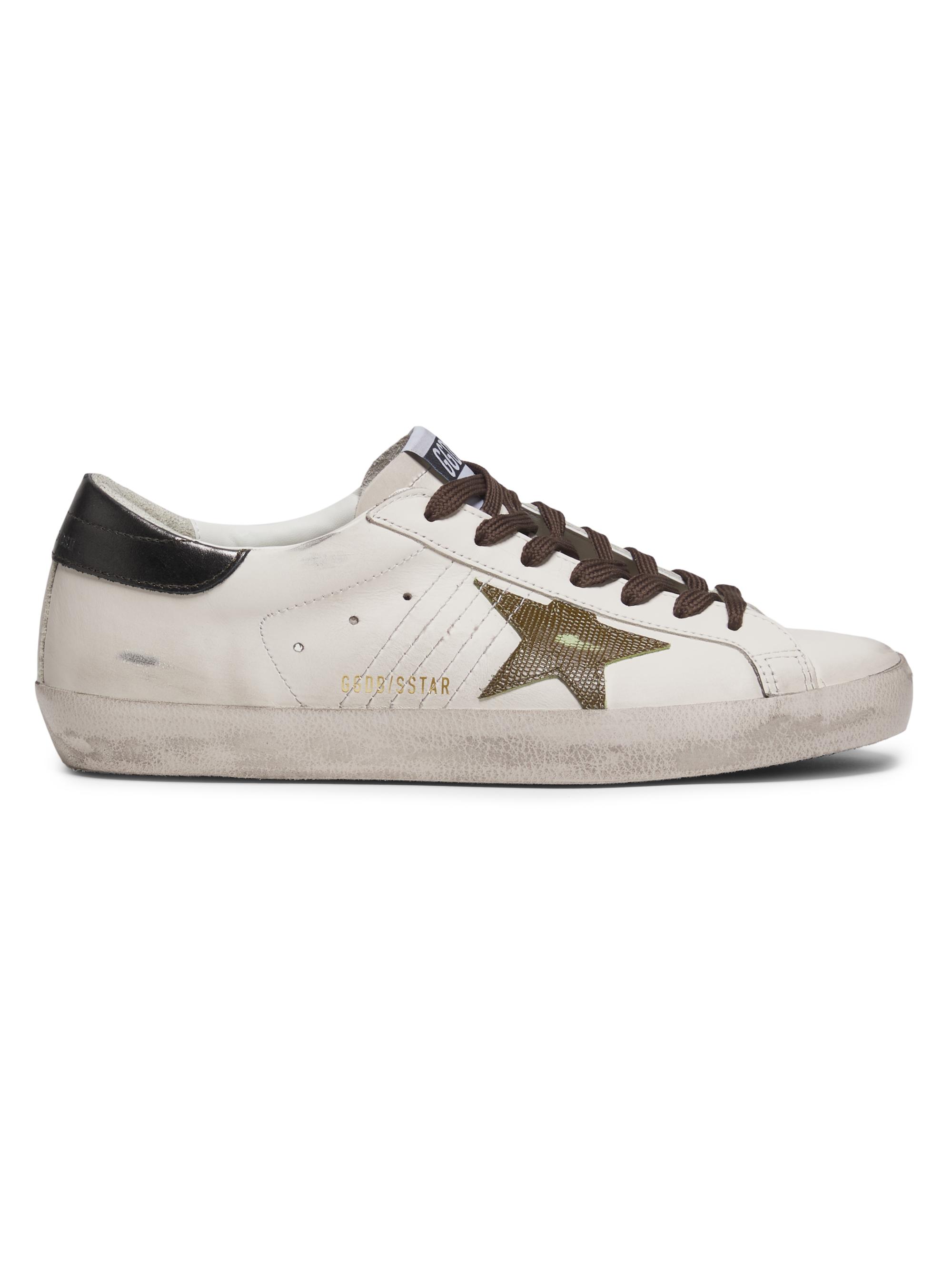 Golden Goose Super Star Leather Sneakers | Saks Fifth Avenue