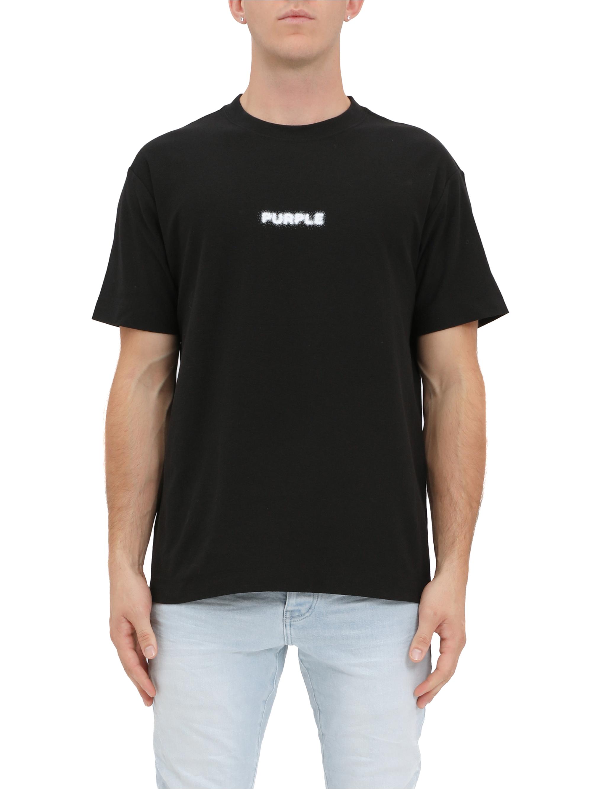 Purple Brand Men's Logo Cotton Jersey T-Shirt - Black