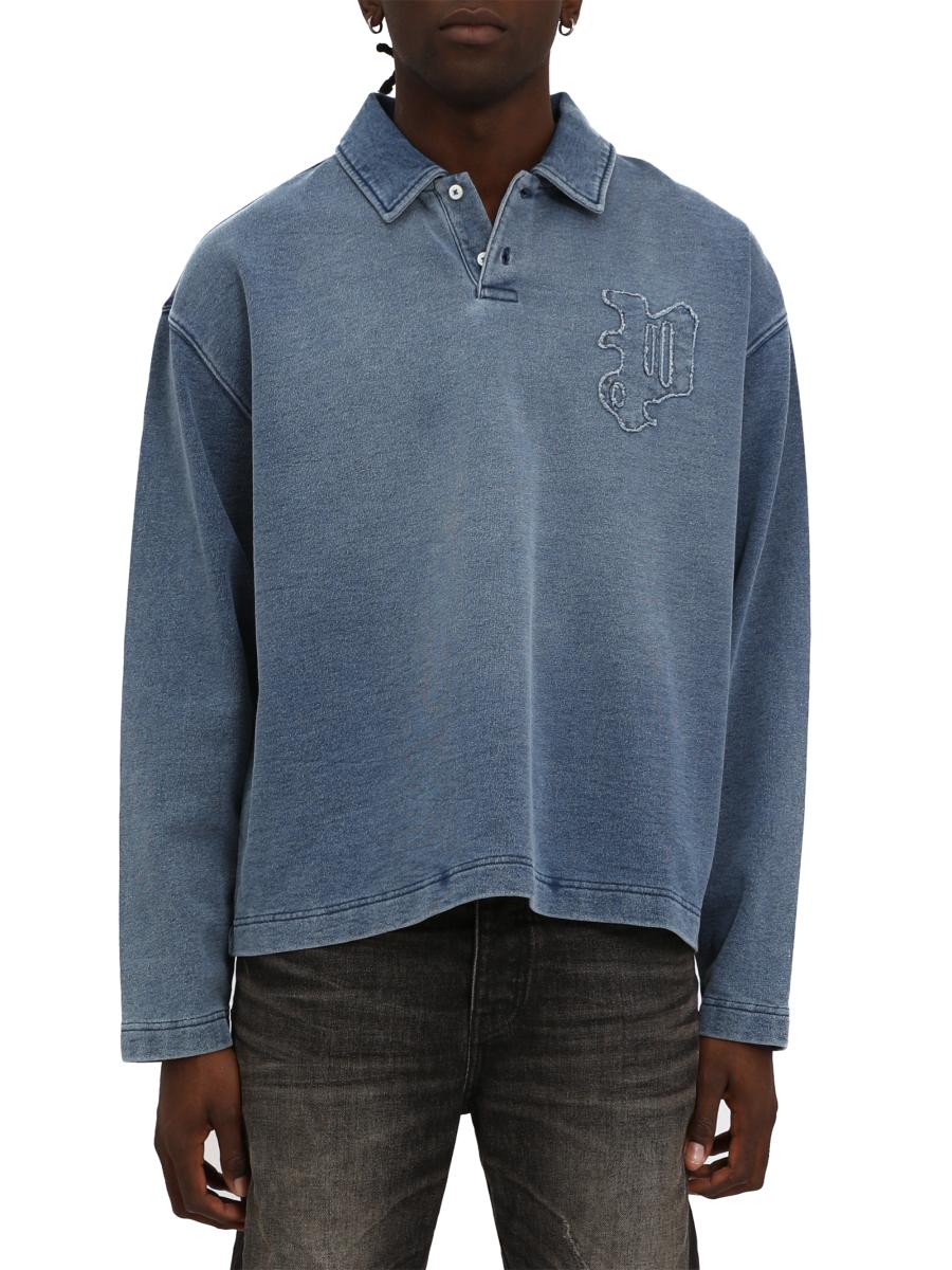 Purple Brand Fleece Crossback Polo Shirt | Saks Fifth Avenue