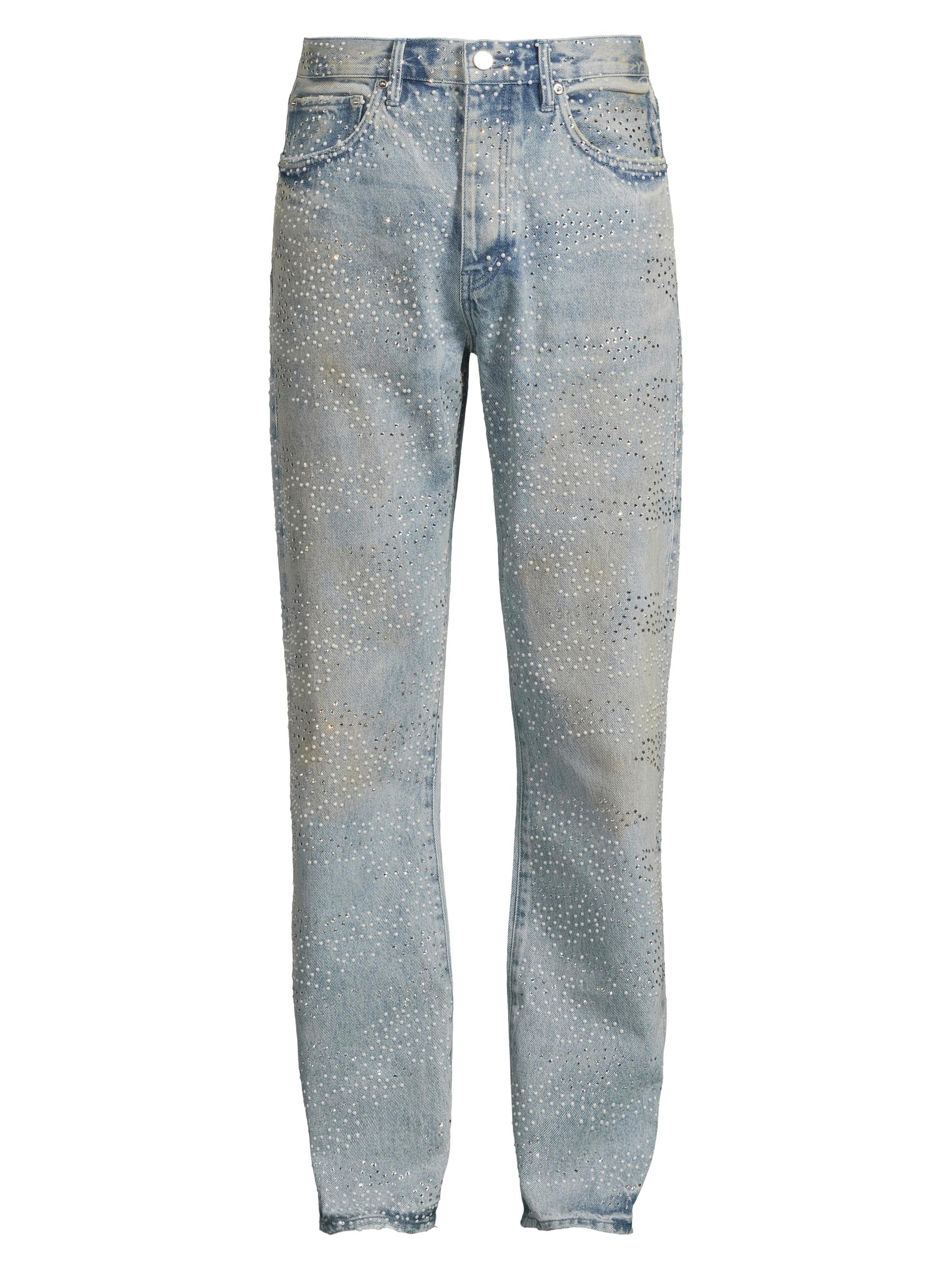 Purple Brand Sandstone Camo Hotfix Straight Jeans | Saks Fifth Avenue