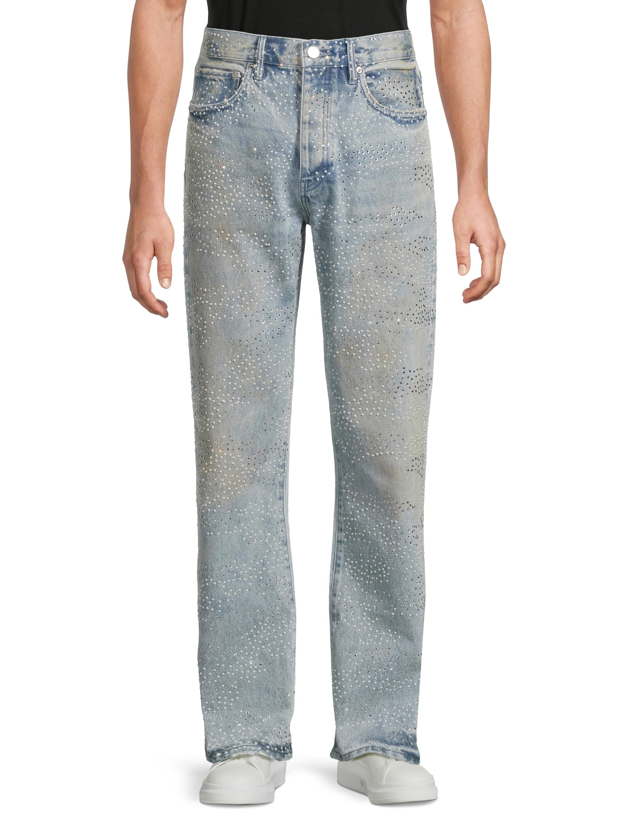 Purple Brand Sandstone Camo Hotfix Straight Jeans | Saks Fifth Avenue