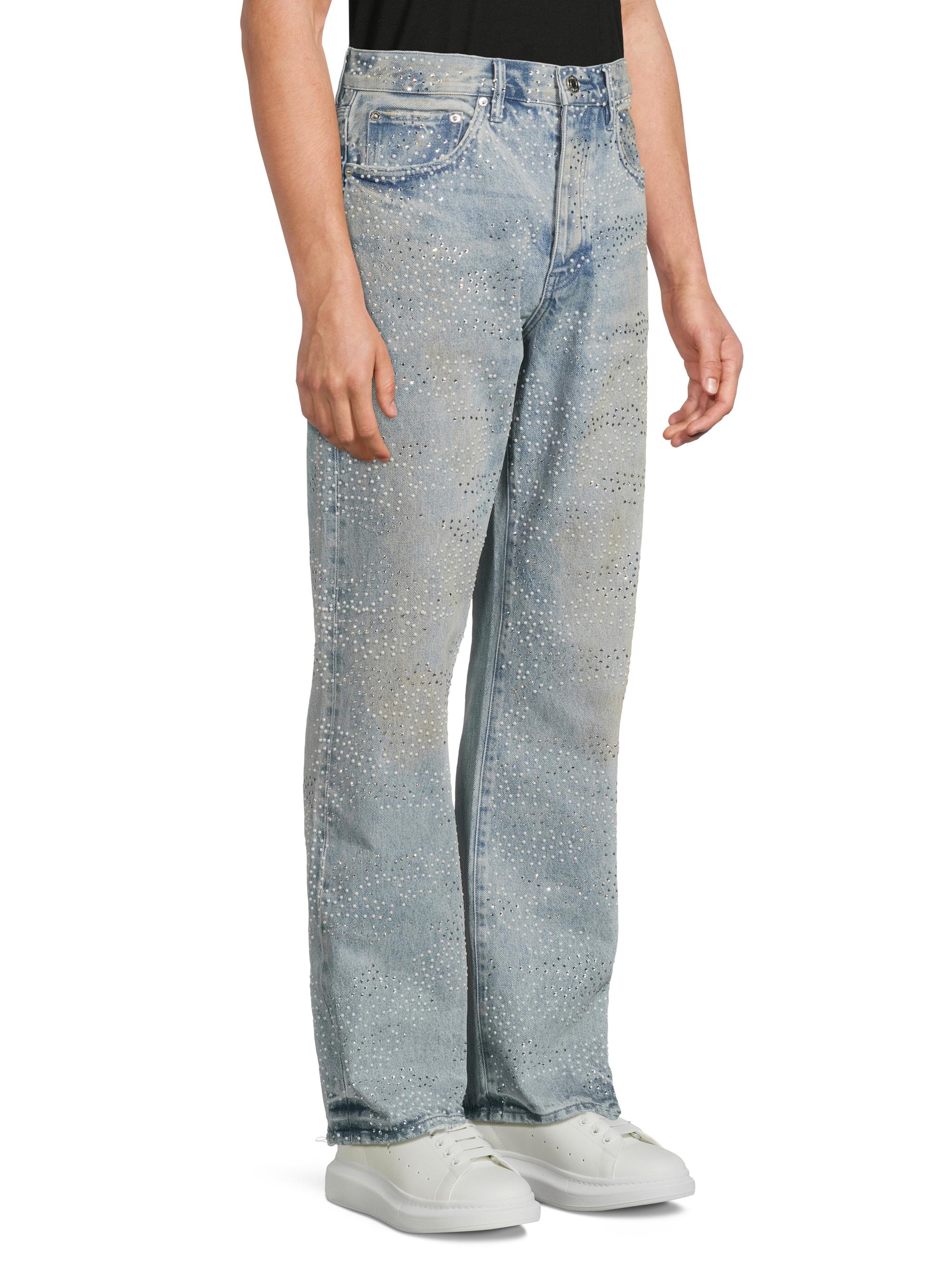 Purple Brand Sandstone Camo Hotfix Straight Jeans | Saks Fifth Avenue